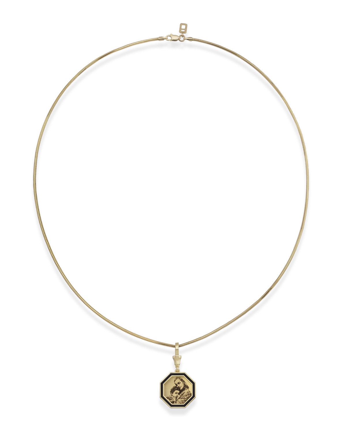 Instant Memories Bella Photo Engraved Necklace