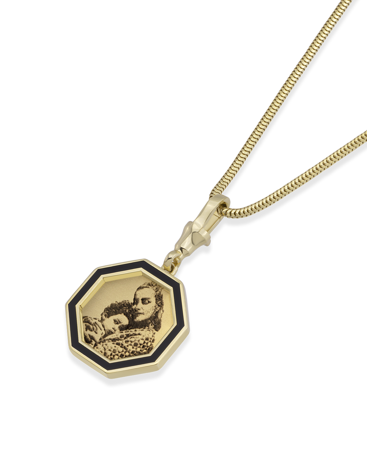Instant Memories Bella Photo Engraved Necklace