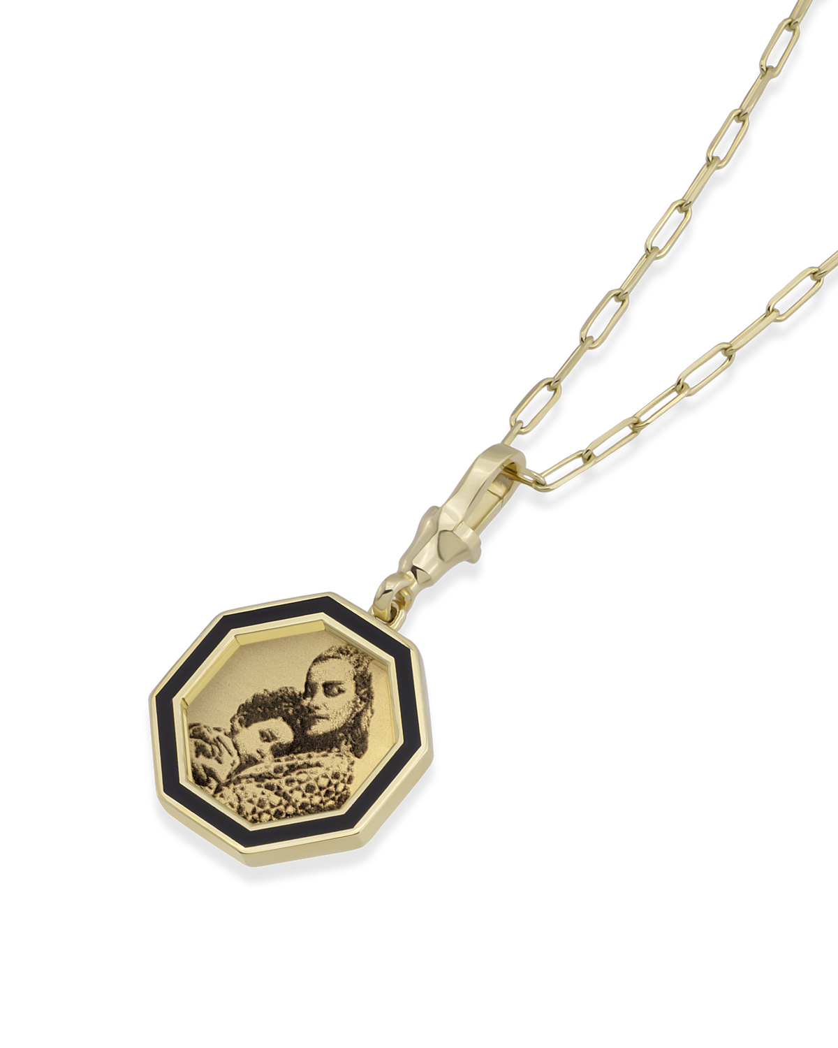 Instant Memories Bella Photo Engraved Necklace