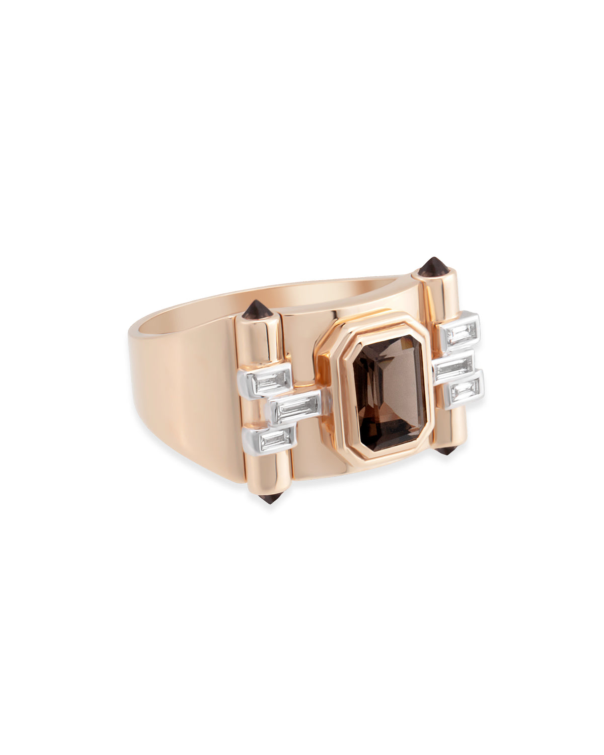 Greta Petit Smoky Topaz Ring
