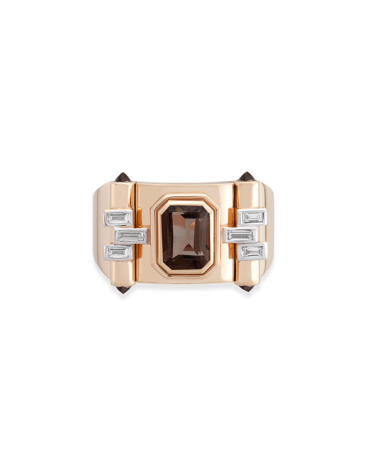 Greta Petit Smoky Topaz Ring