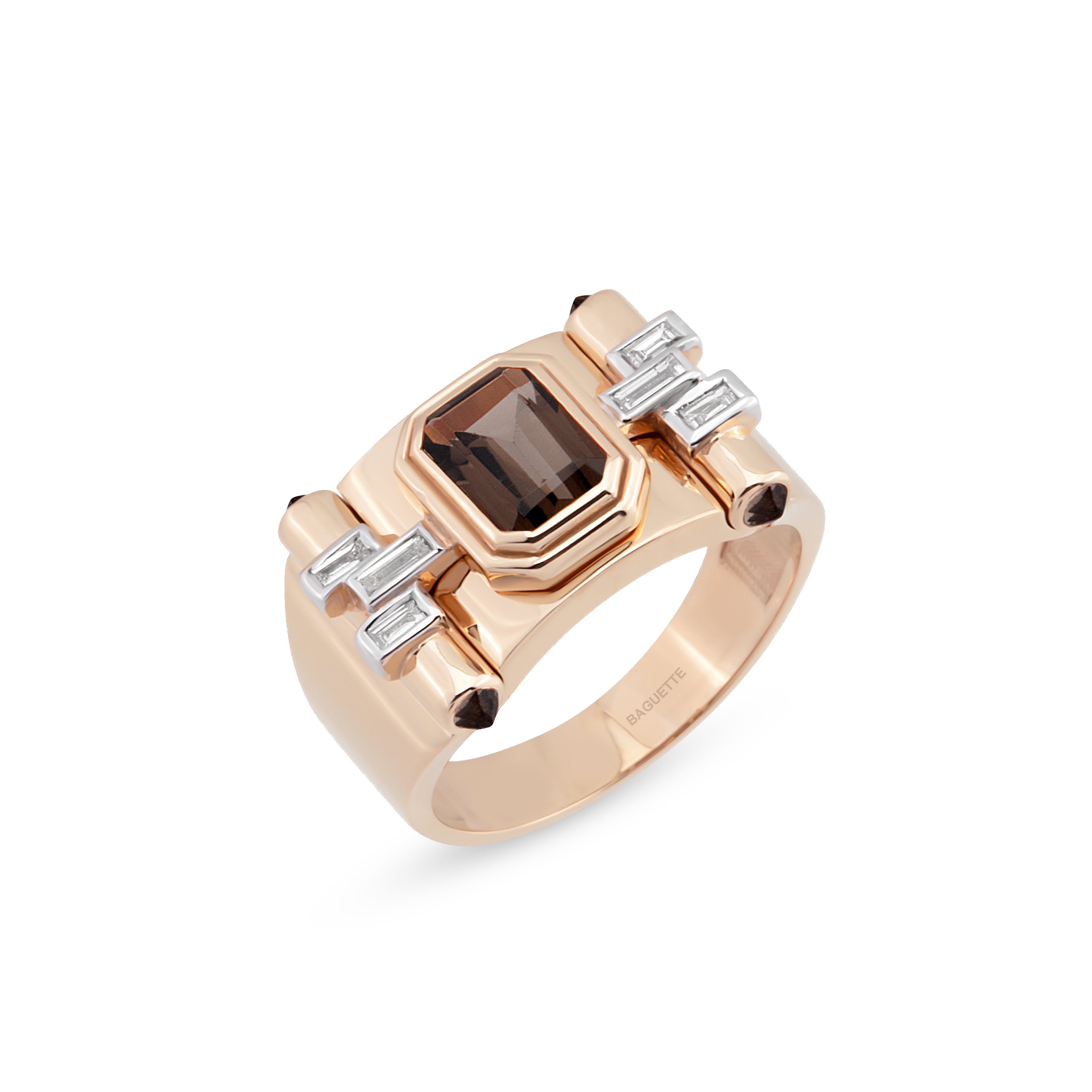 Greta Petit Smoky Topaz Ring