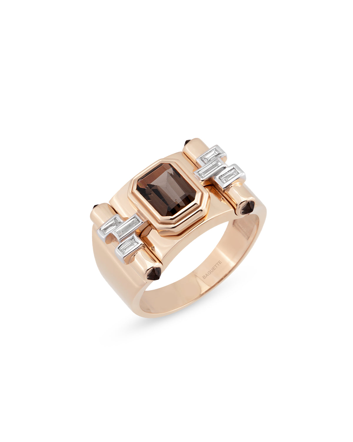 Greta Petit Smoky Topaz Ring