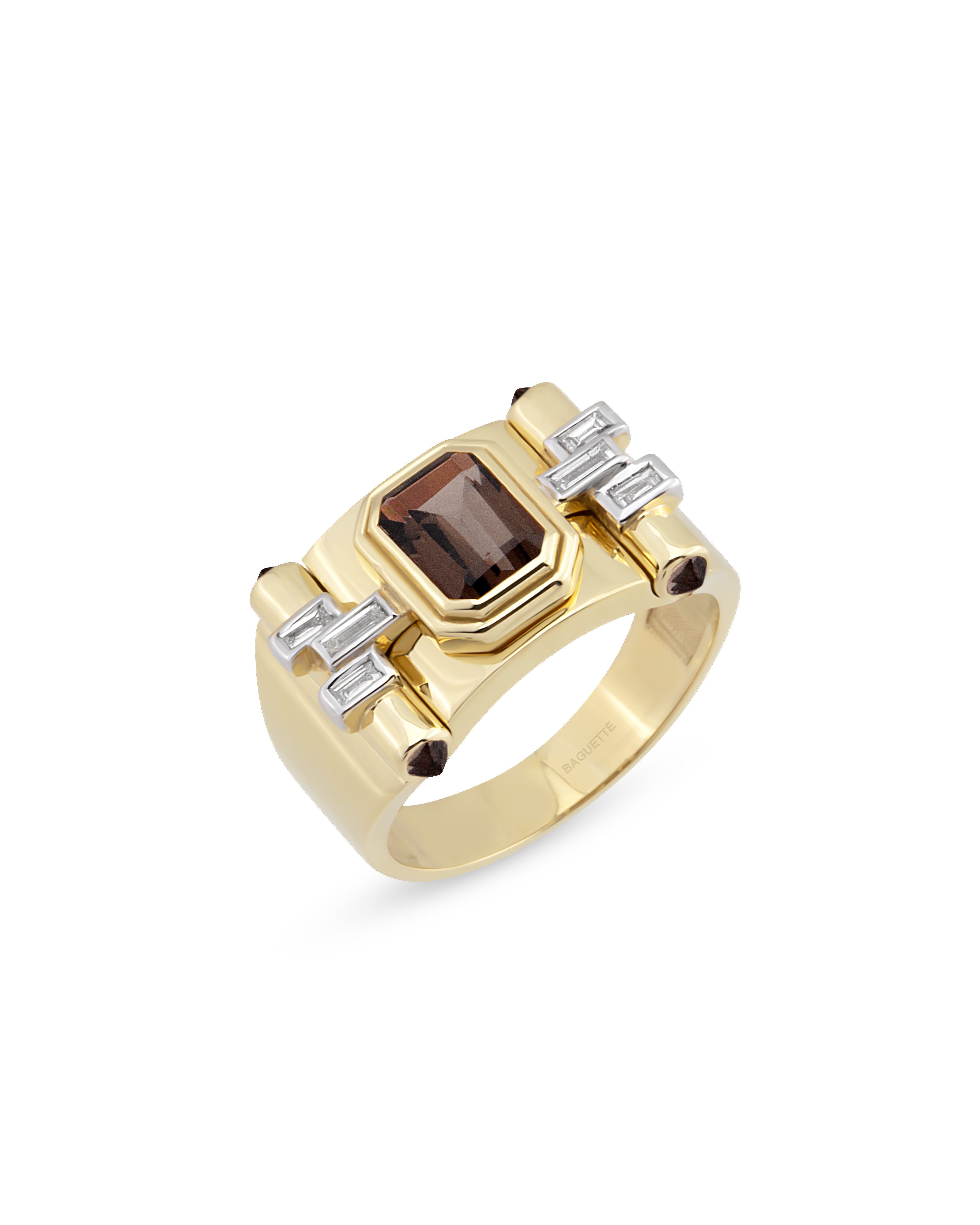 Greta Petit Smoky Topaz Ring
