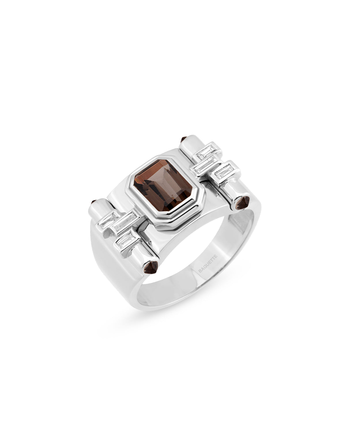Greta Petit Smoky Topaz Ring