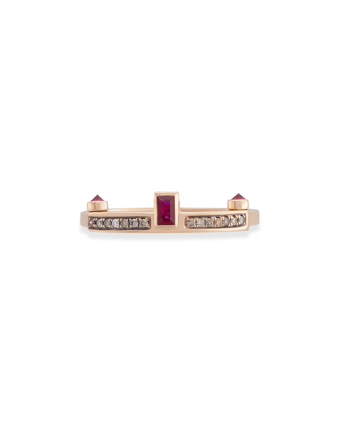 Gloria Petit Cognac Duo Ring
