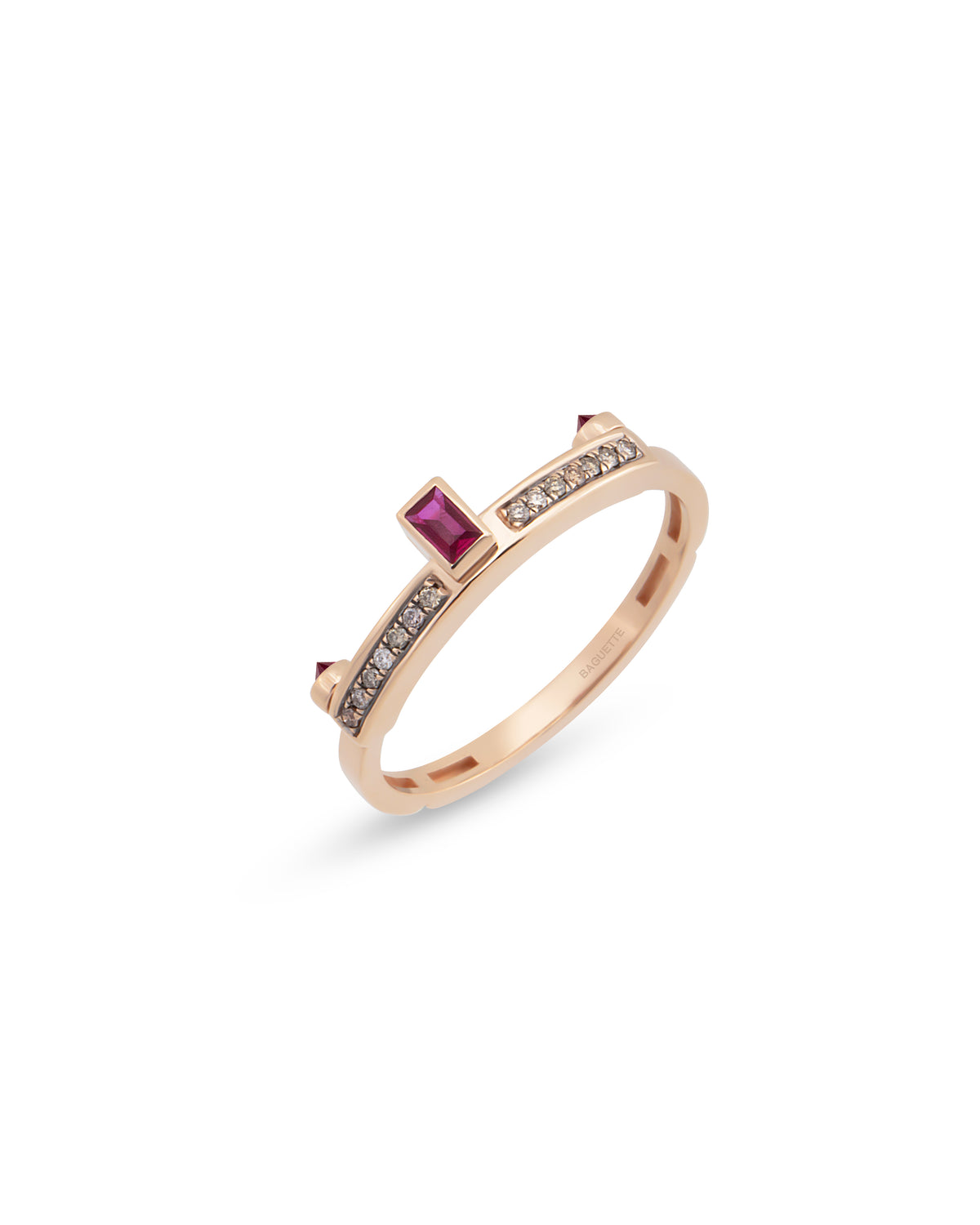 Gloria Petit Cognac Duo Ring