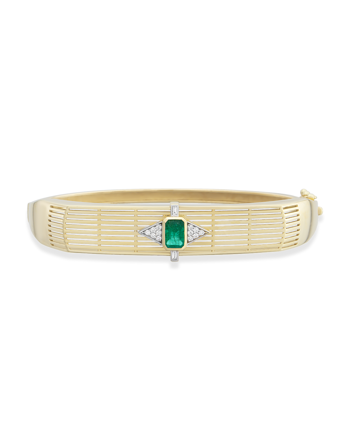 Chiara Tria Emerald Bangle