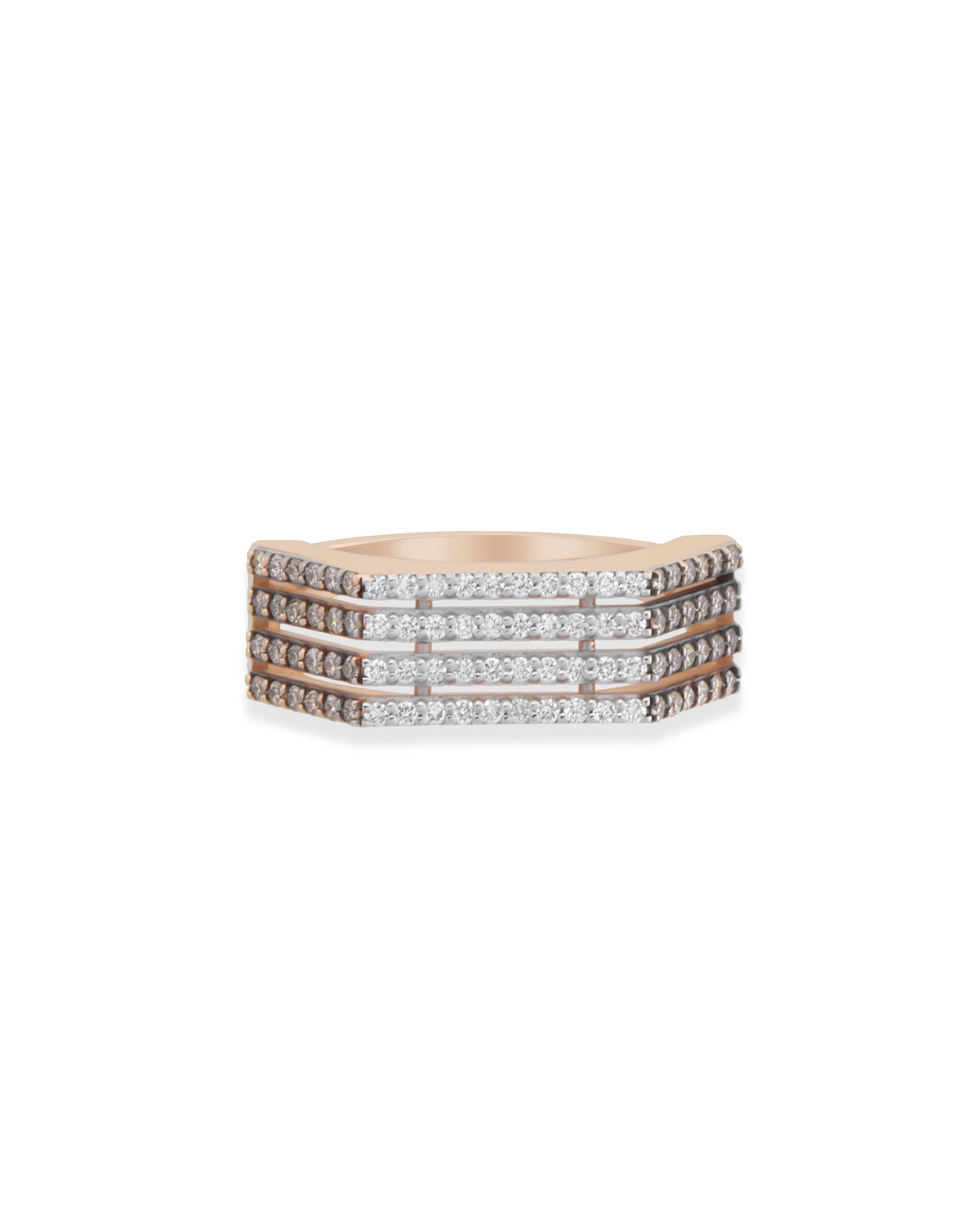 Stripe Cognac Ring