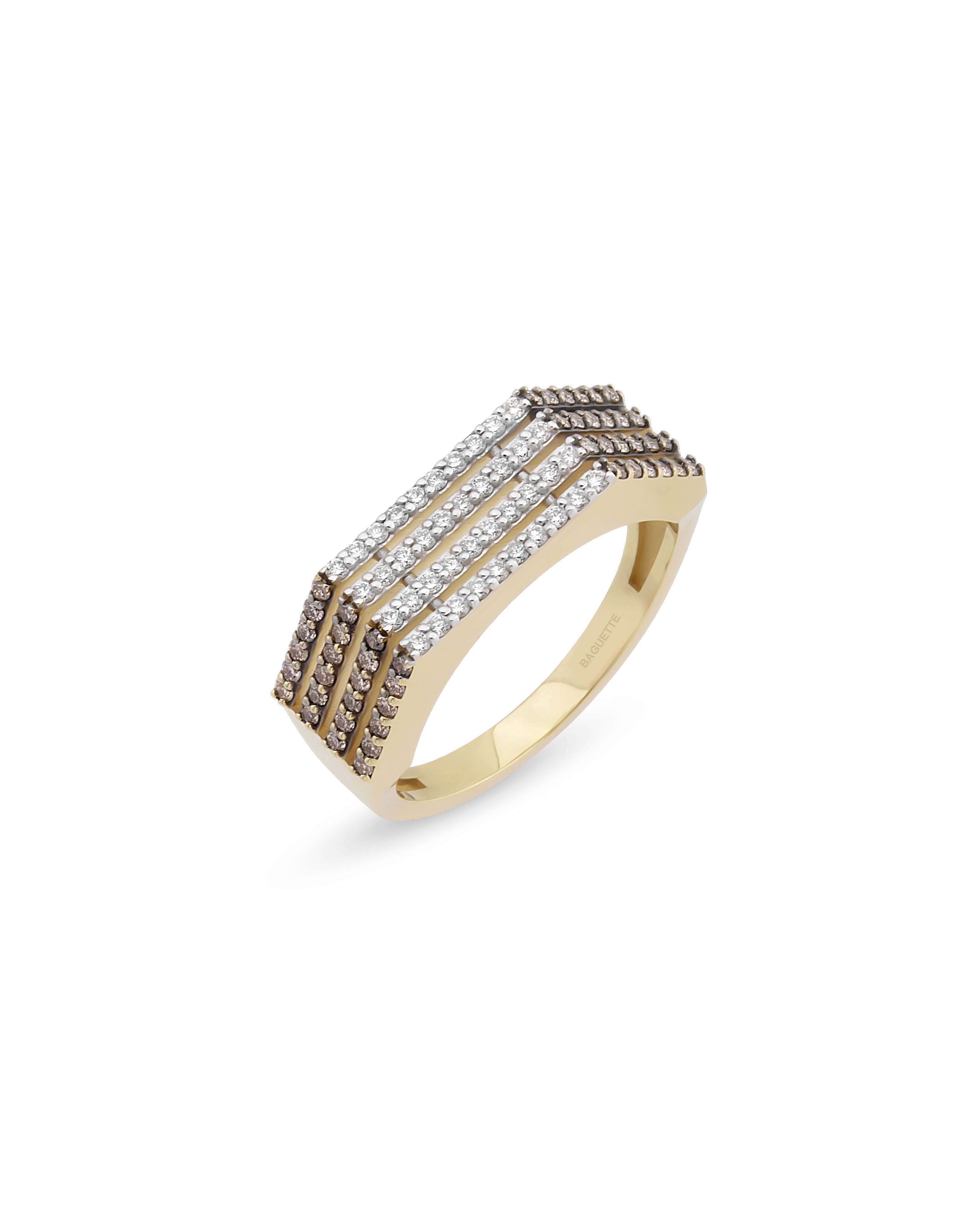 Stripe Cognac Ring