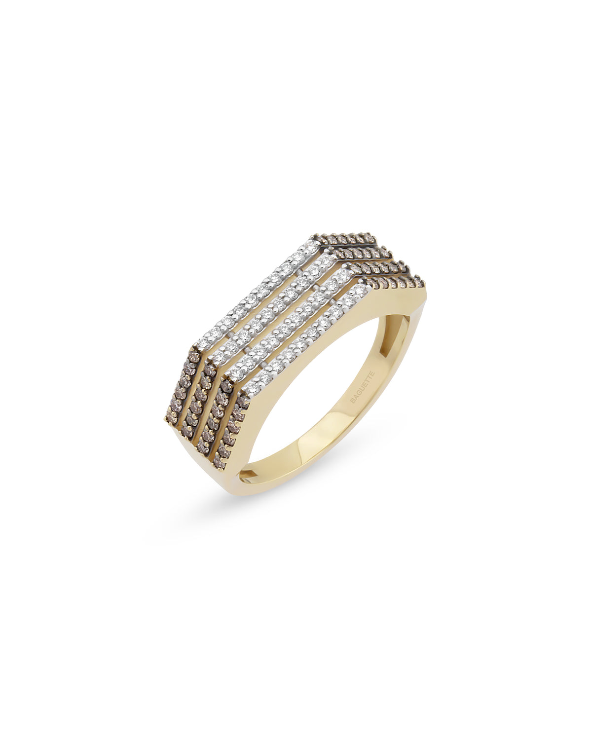 Stripe Cognac Ring