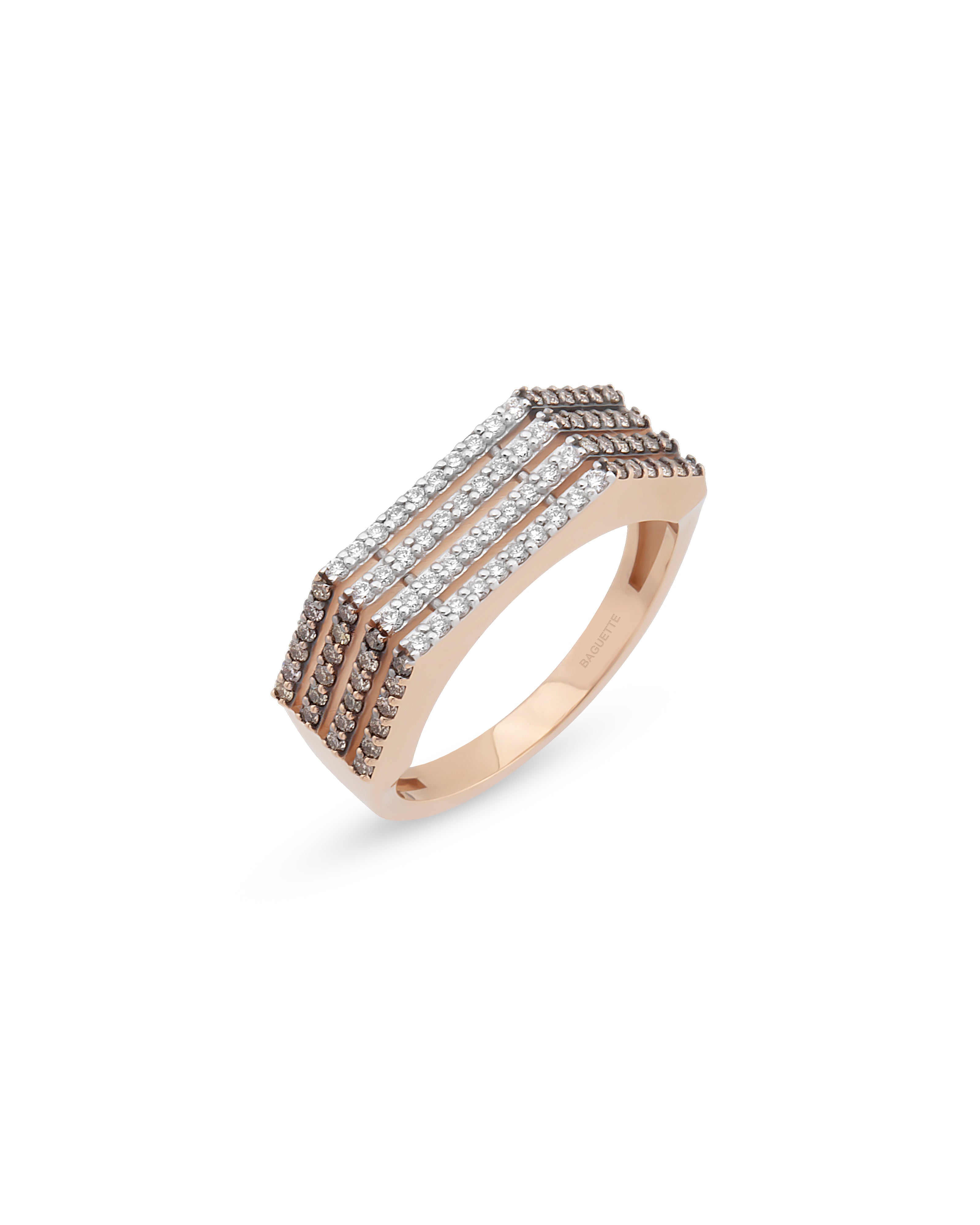 Stripe Cognac Ring