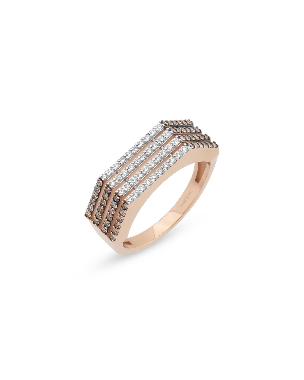Stripe Cognac Ring