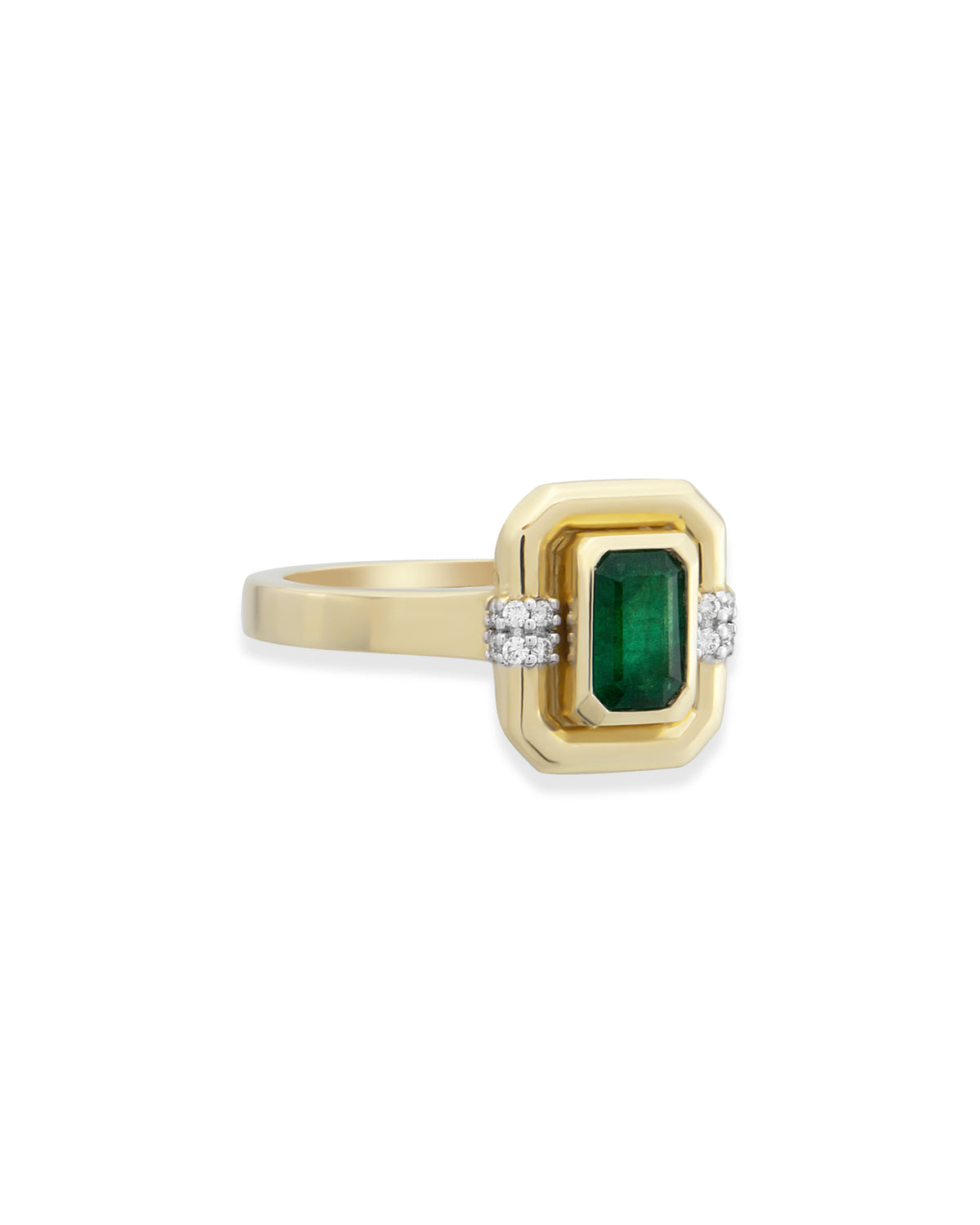 Sonya Emerald Pinky Ring