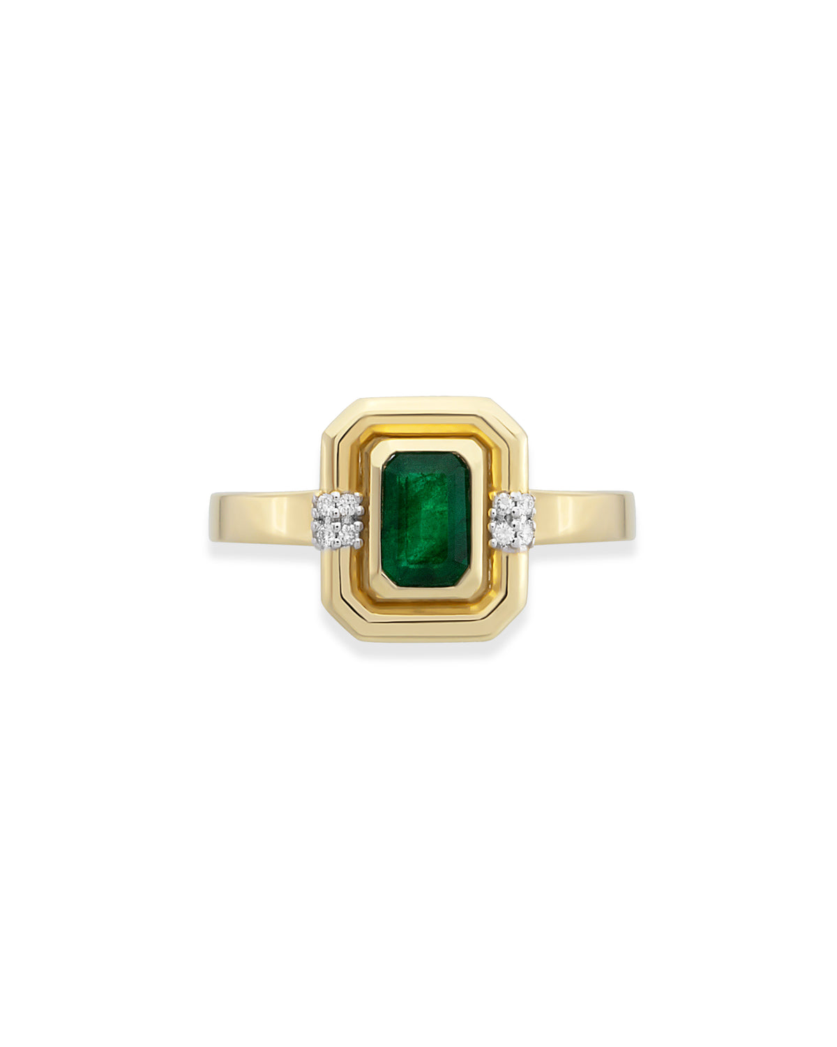 Sonya Emerald Pinky Ring