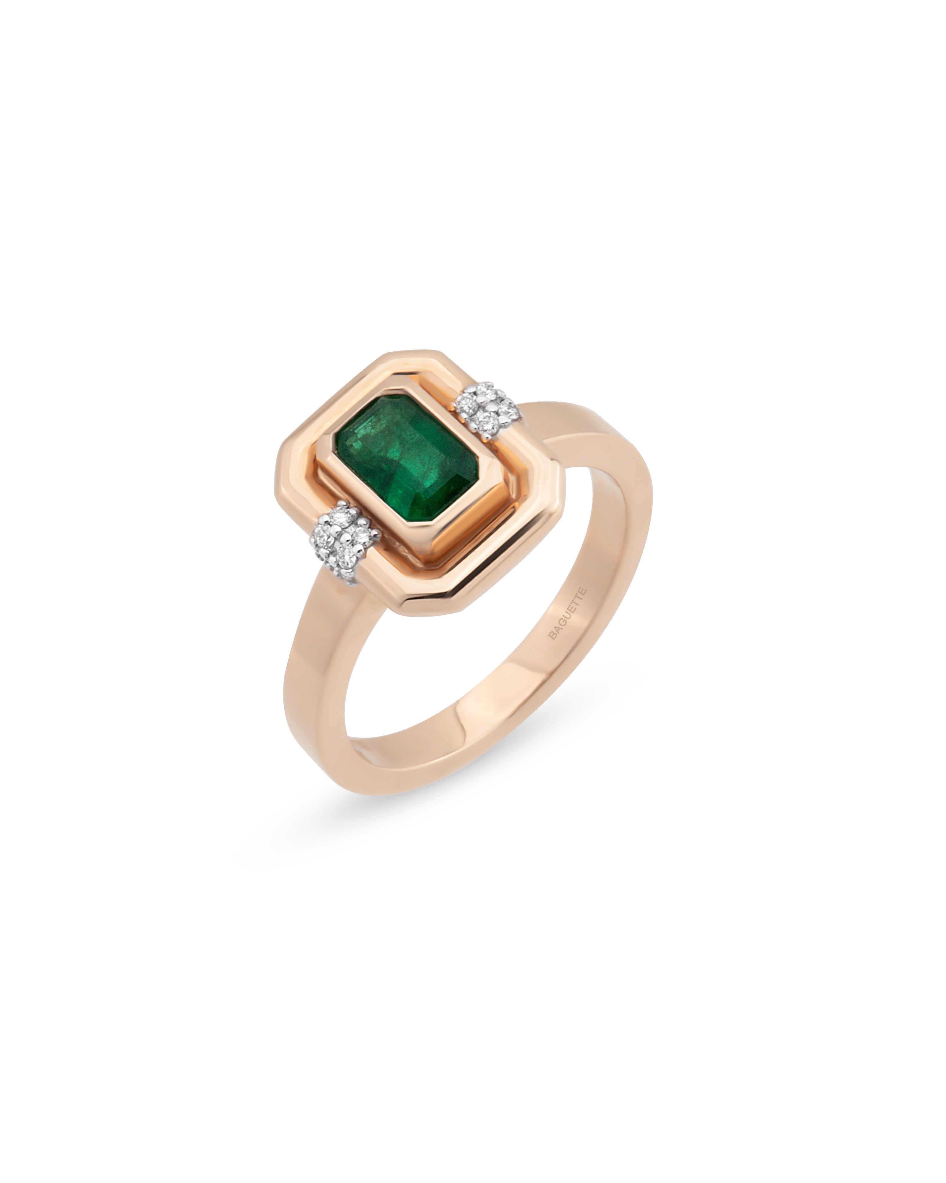 Sonya Emerald Pinky Ring