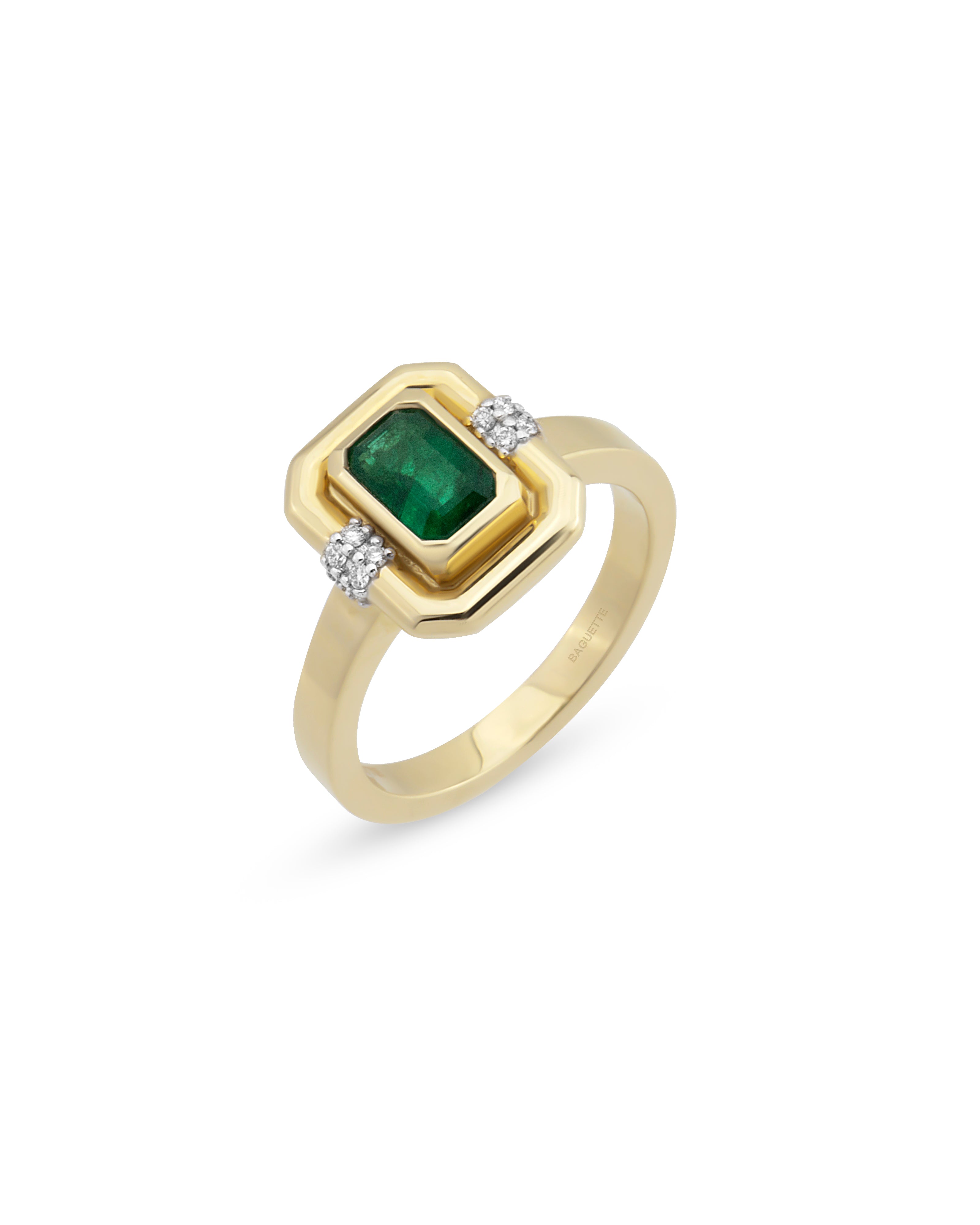 Sonya Emerald Pinky Ring
