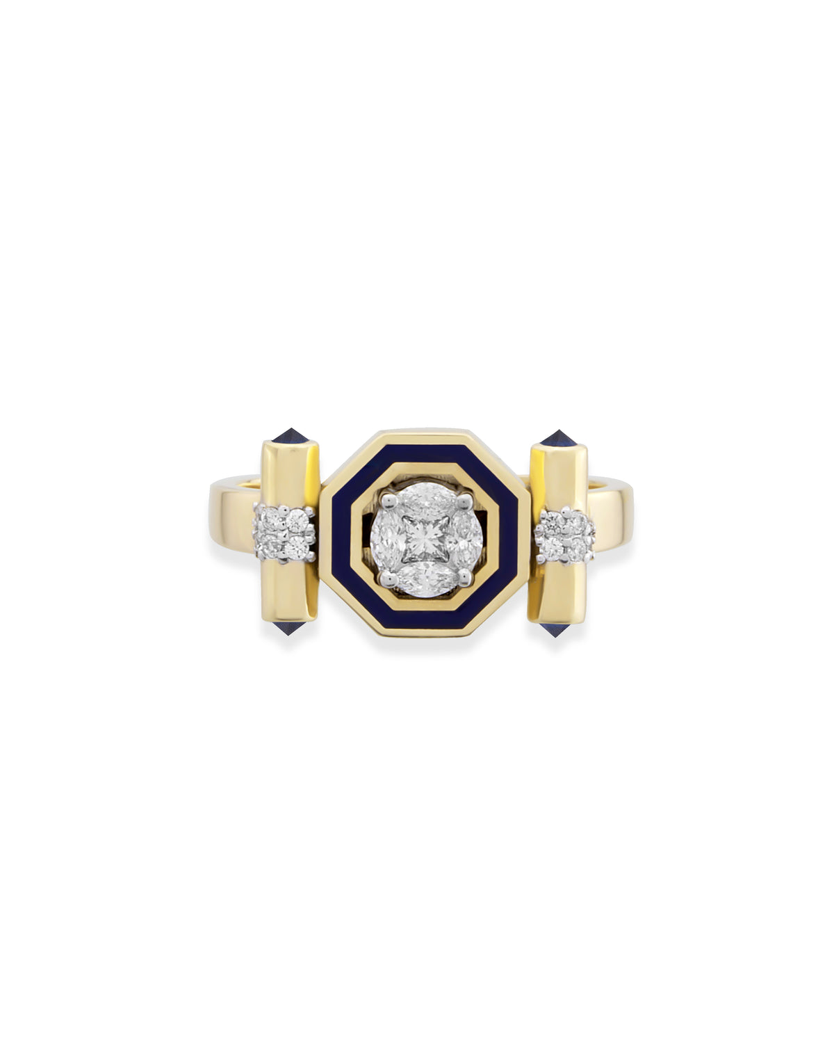Bella Navy Enamel Ring