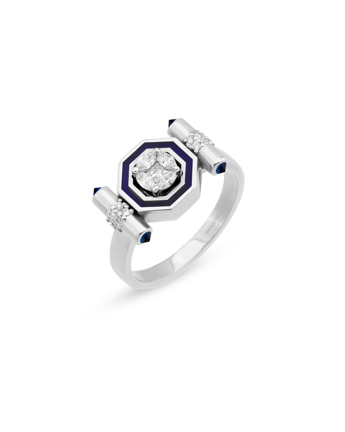 Bella Navy Enamel Ring