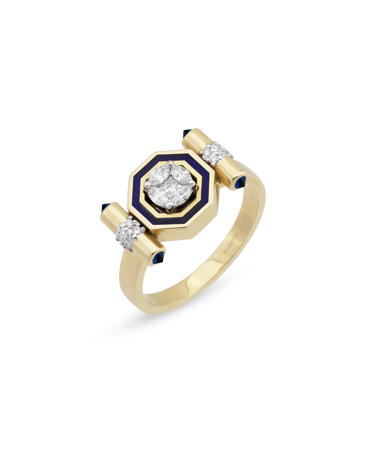 Bella Navy Enamel Ring