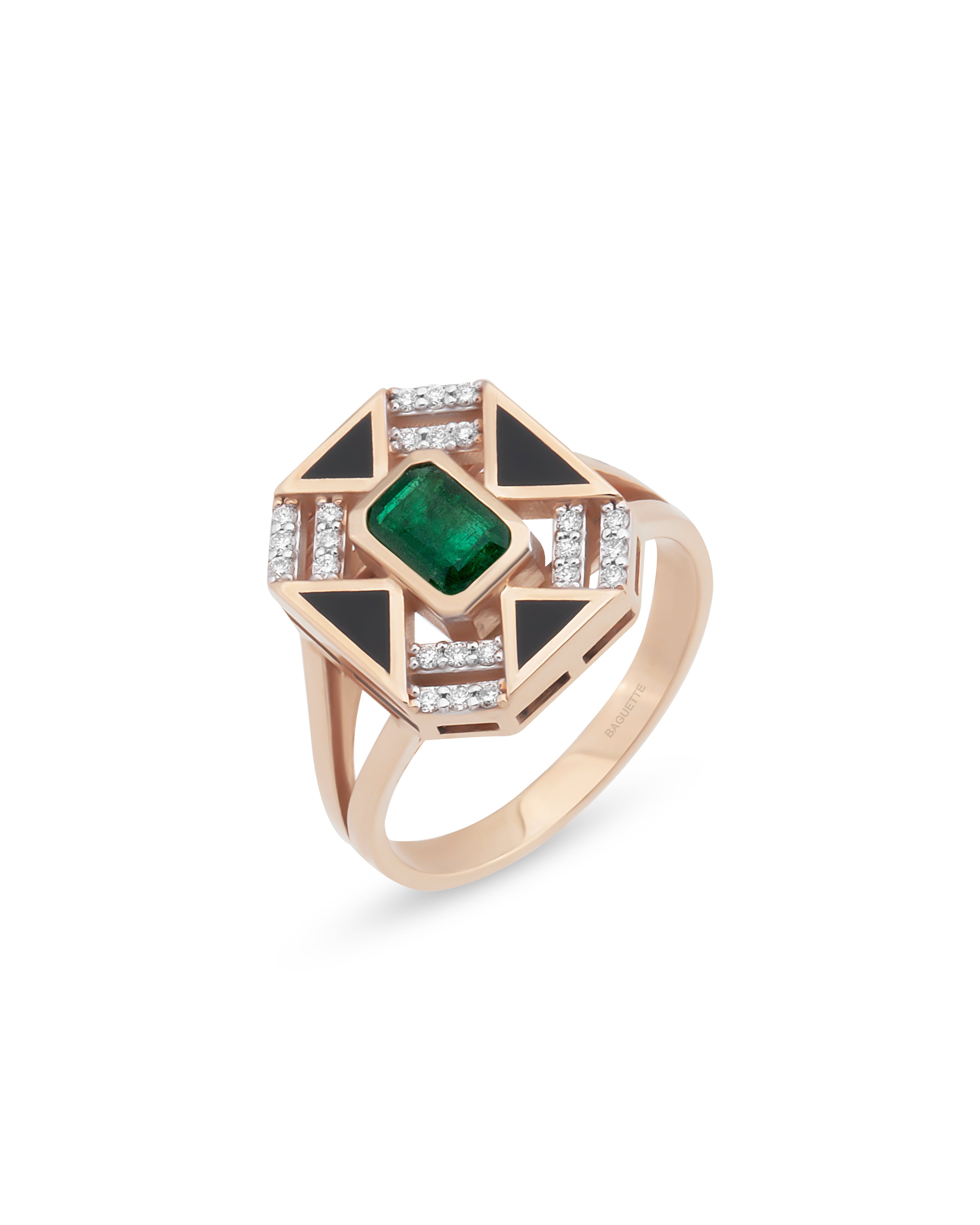 Jasmine Emerald Ring