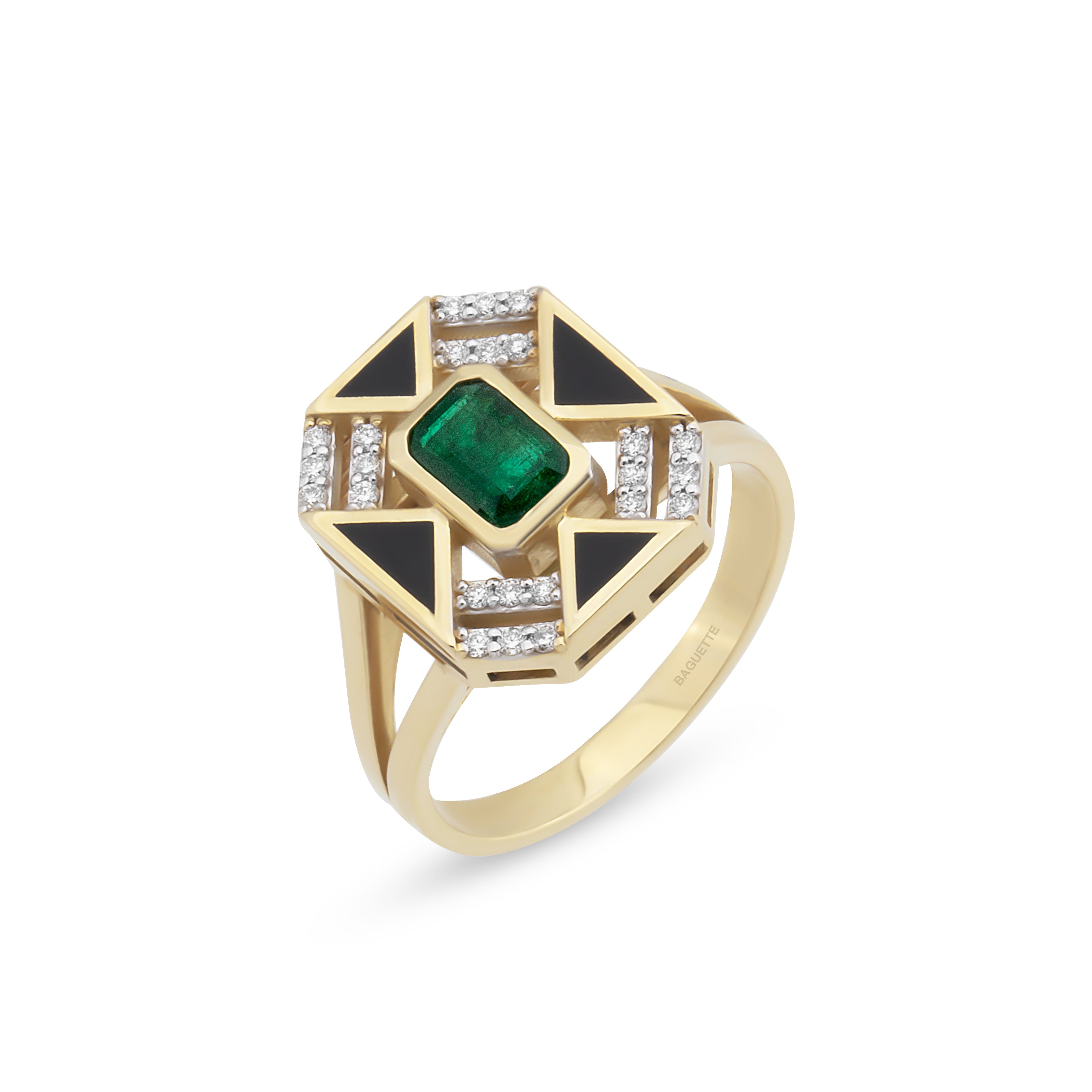Jasmine Emerald Ring