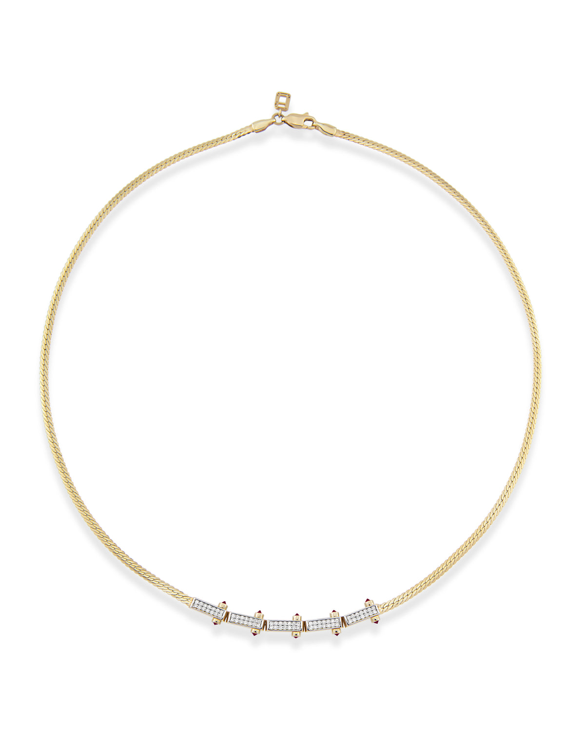 Bar Woven Chain Necklace