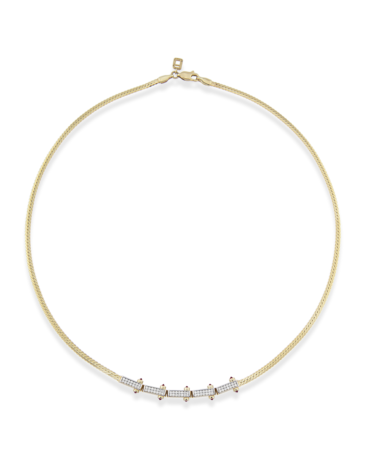 Bar Woven Chain Necklace