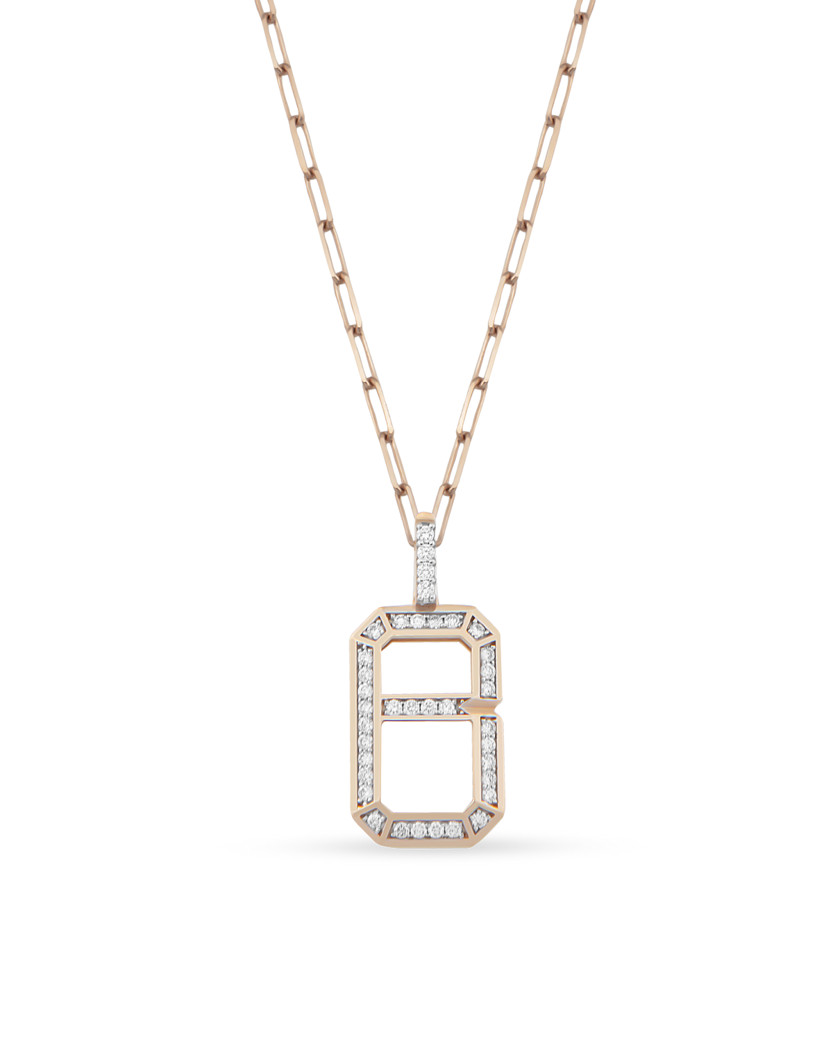 Baguette Monogram Necklace
