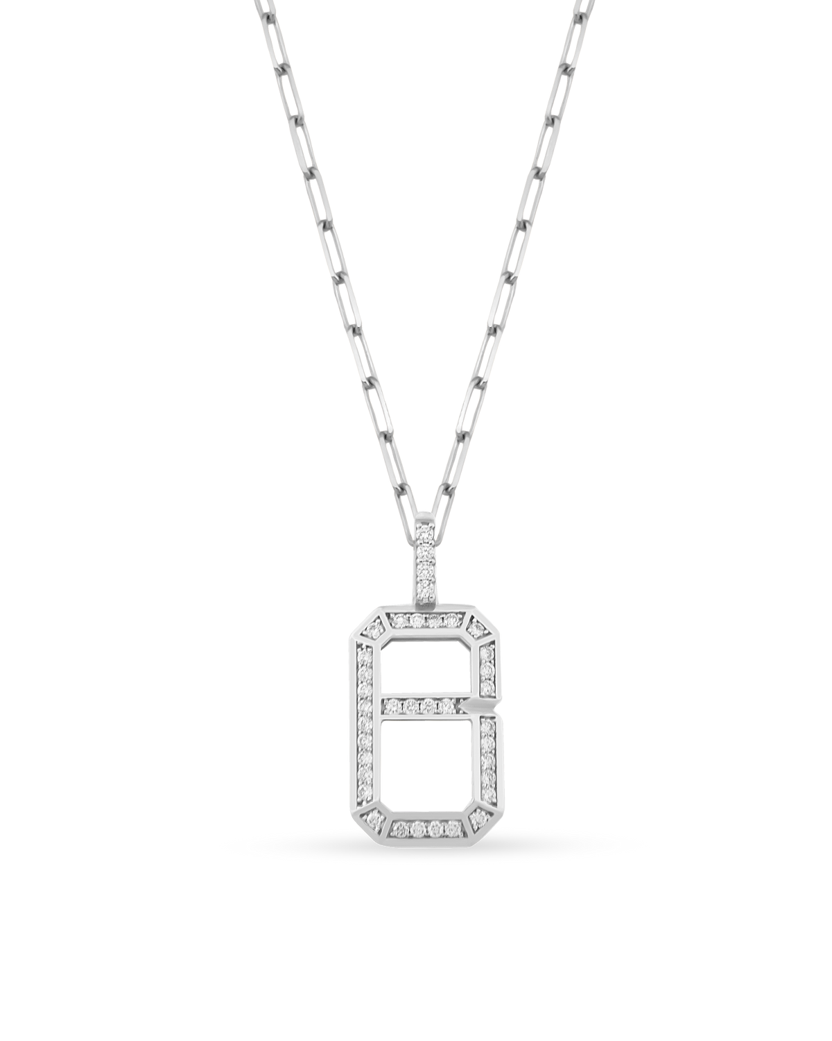 Baguette Monogram Necklace