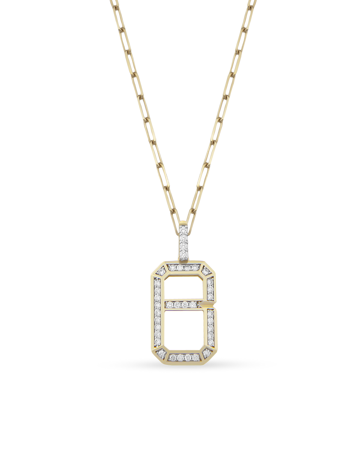 Baguette Monogram Necklace