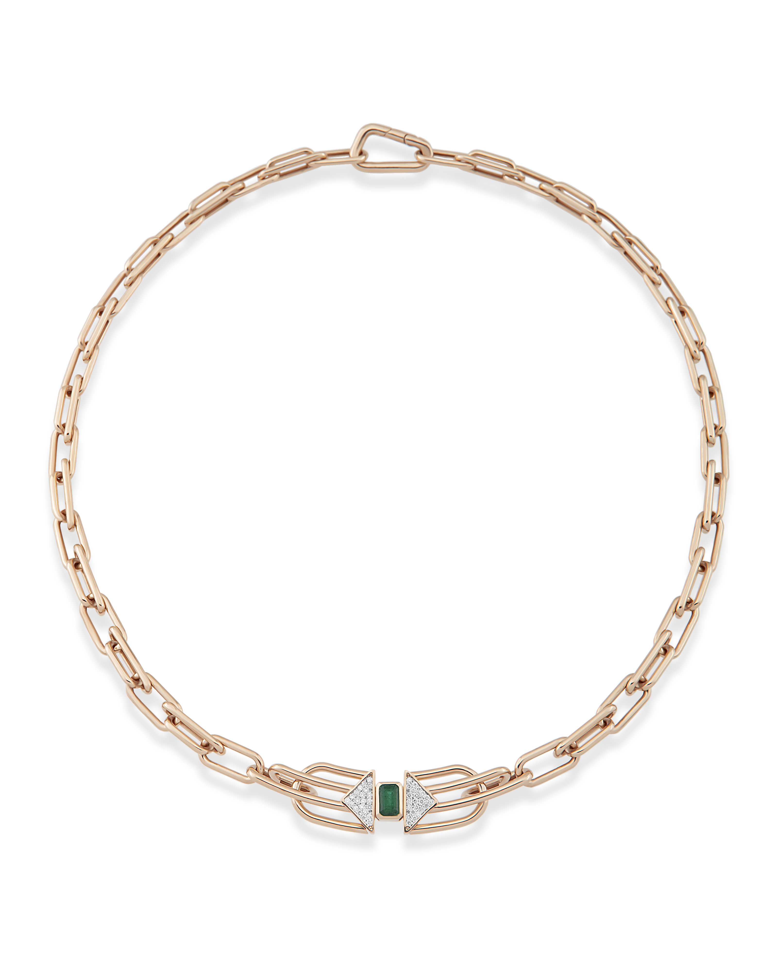 Scarlett Emerald Chain Necklace