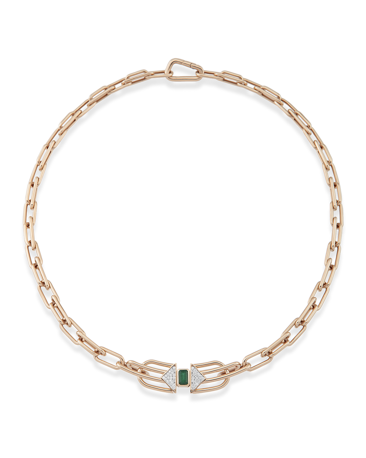 Scarlett Emerald Chain Necklace