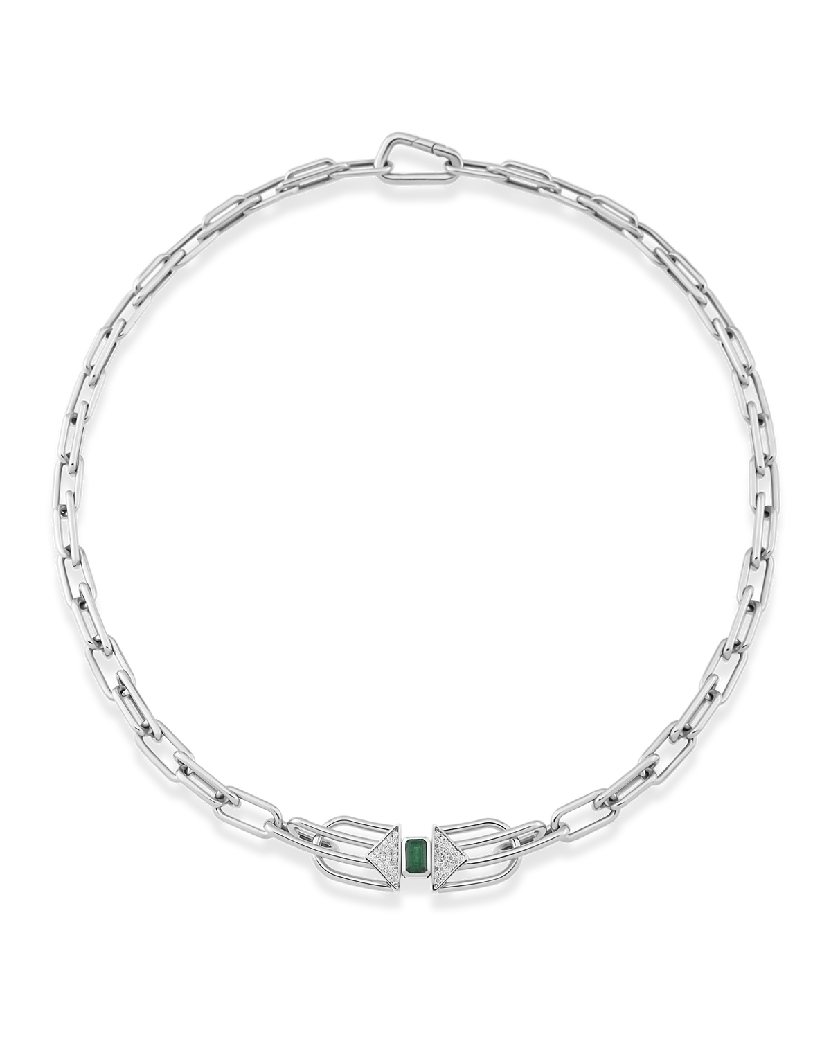 Scarlett Emerald Chain Necklace
