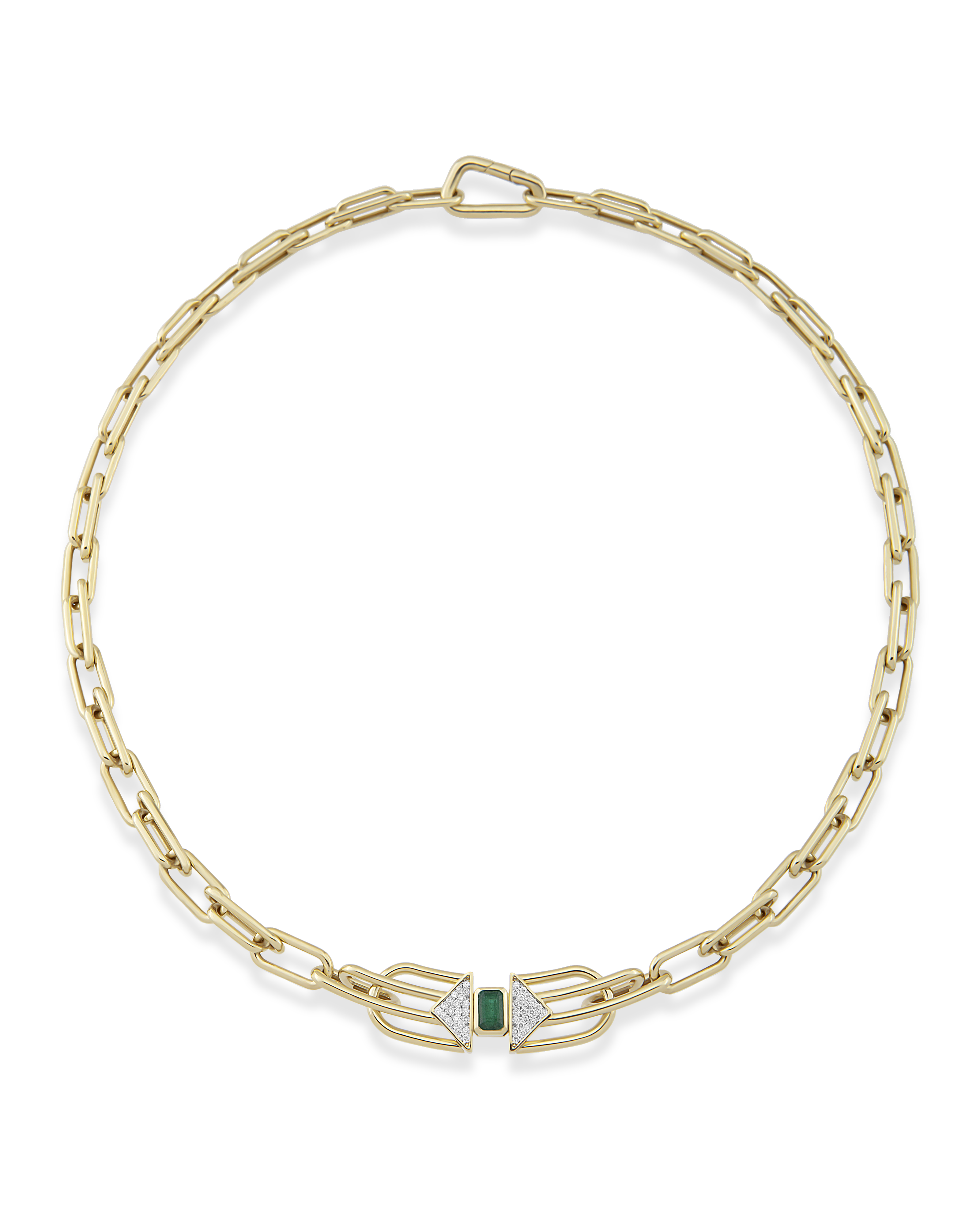 Scarlett Emerald Chain Necklace
