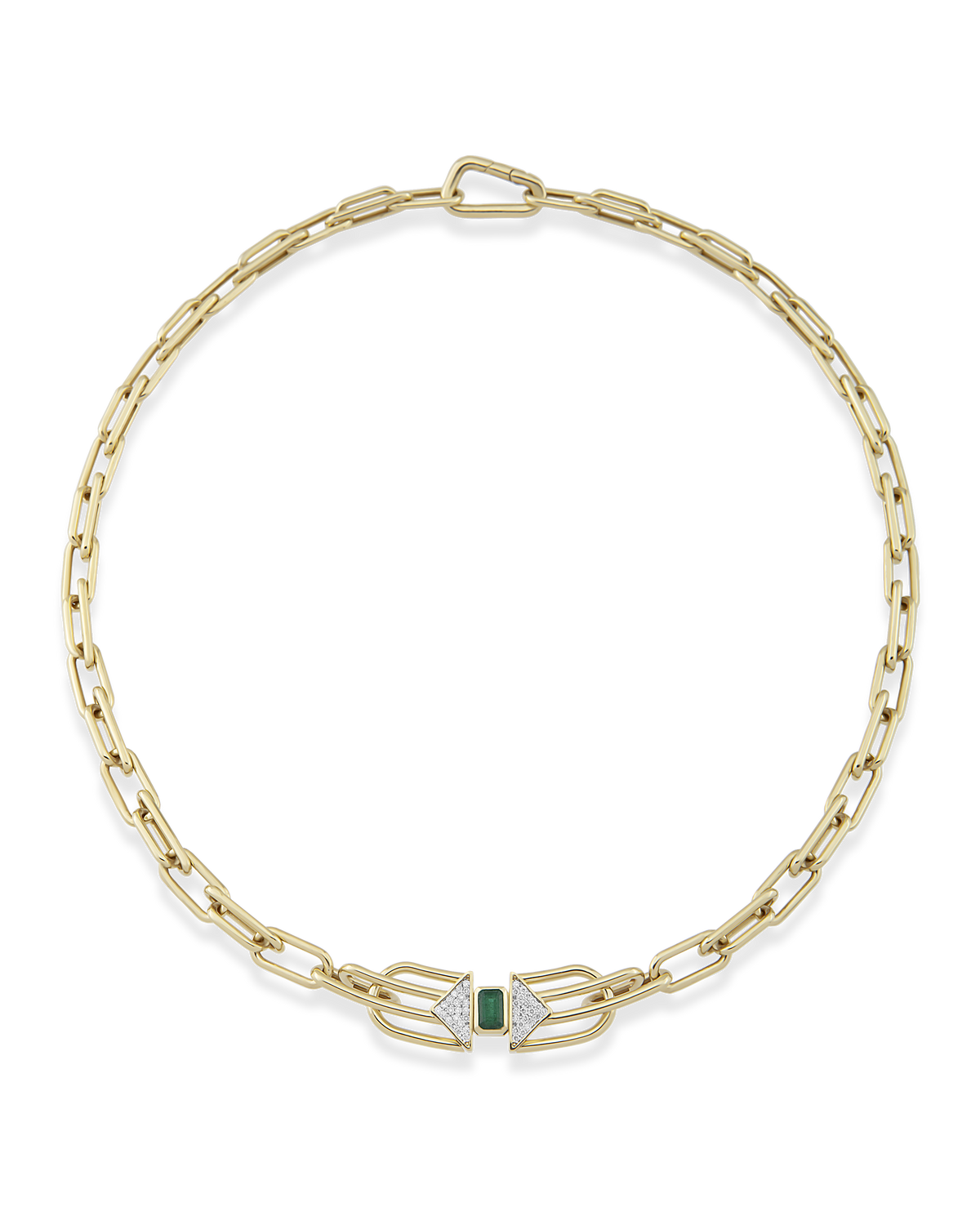 Scarlett Emerald Chain Necklace