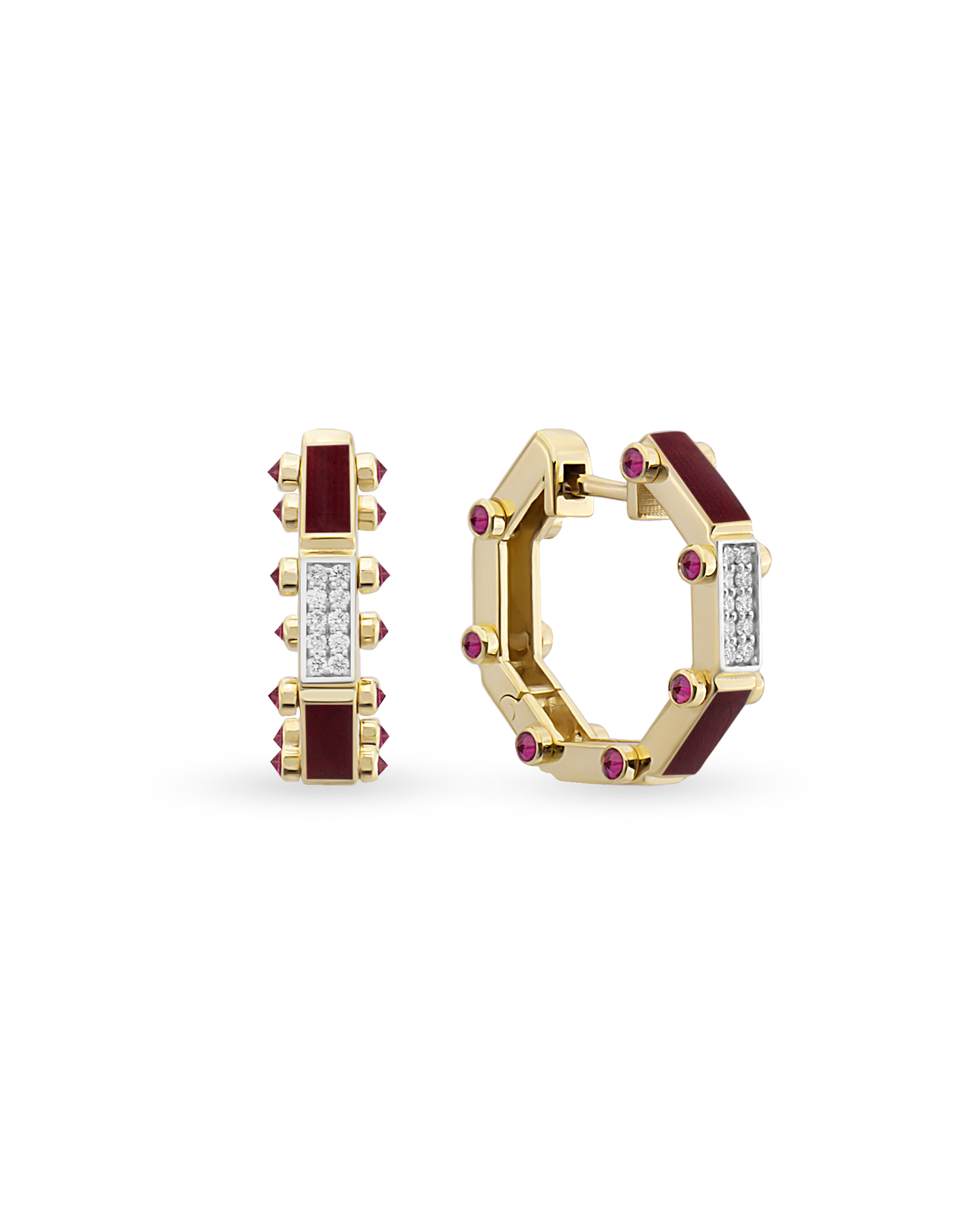 Carla Petit Enamel Earrings