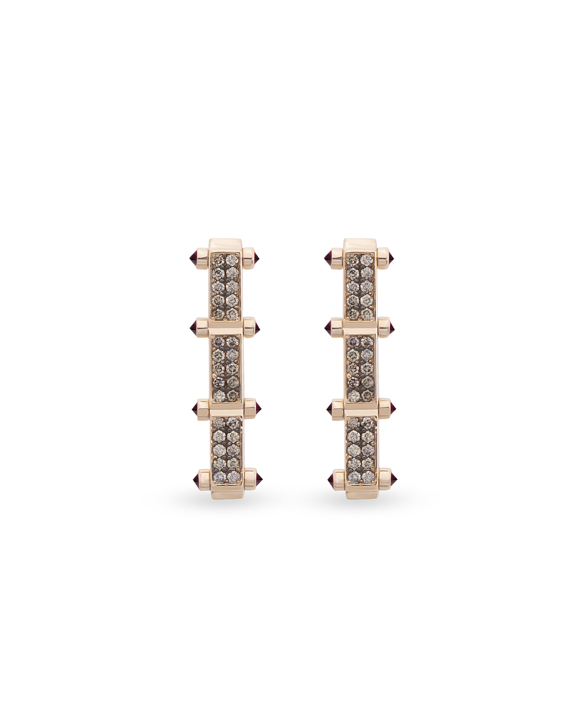 Carla Recta Cognac Earrings