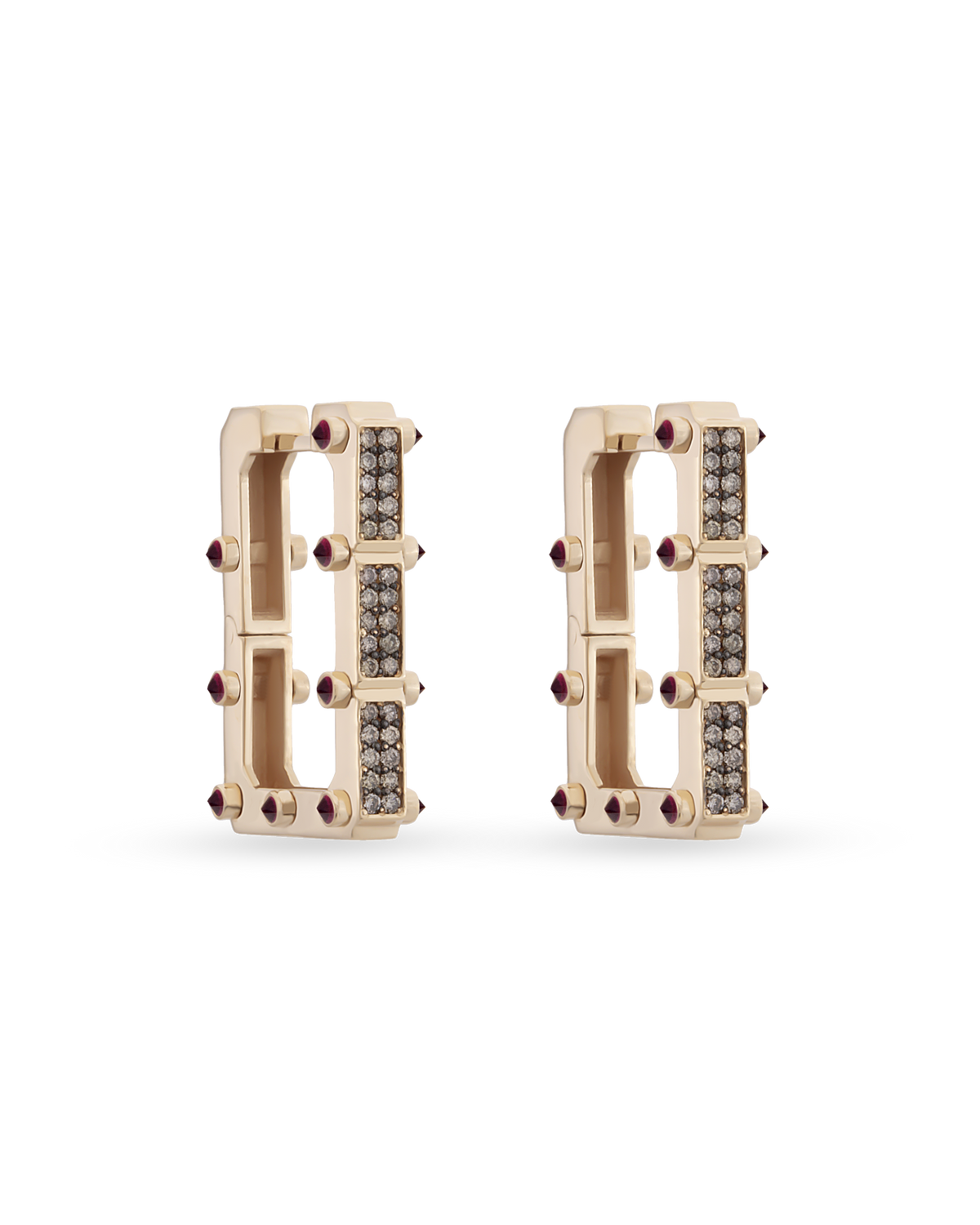 Carla Recta Cognac Earrings