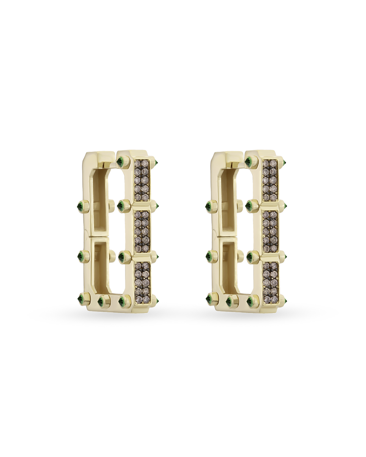 Carla Recta Cognac Earrings