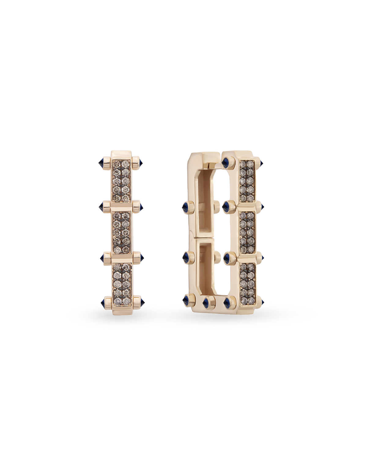 Carla Recta Cognac Earrings
