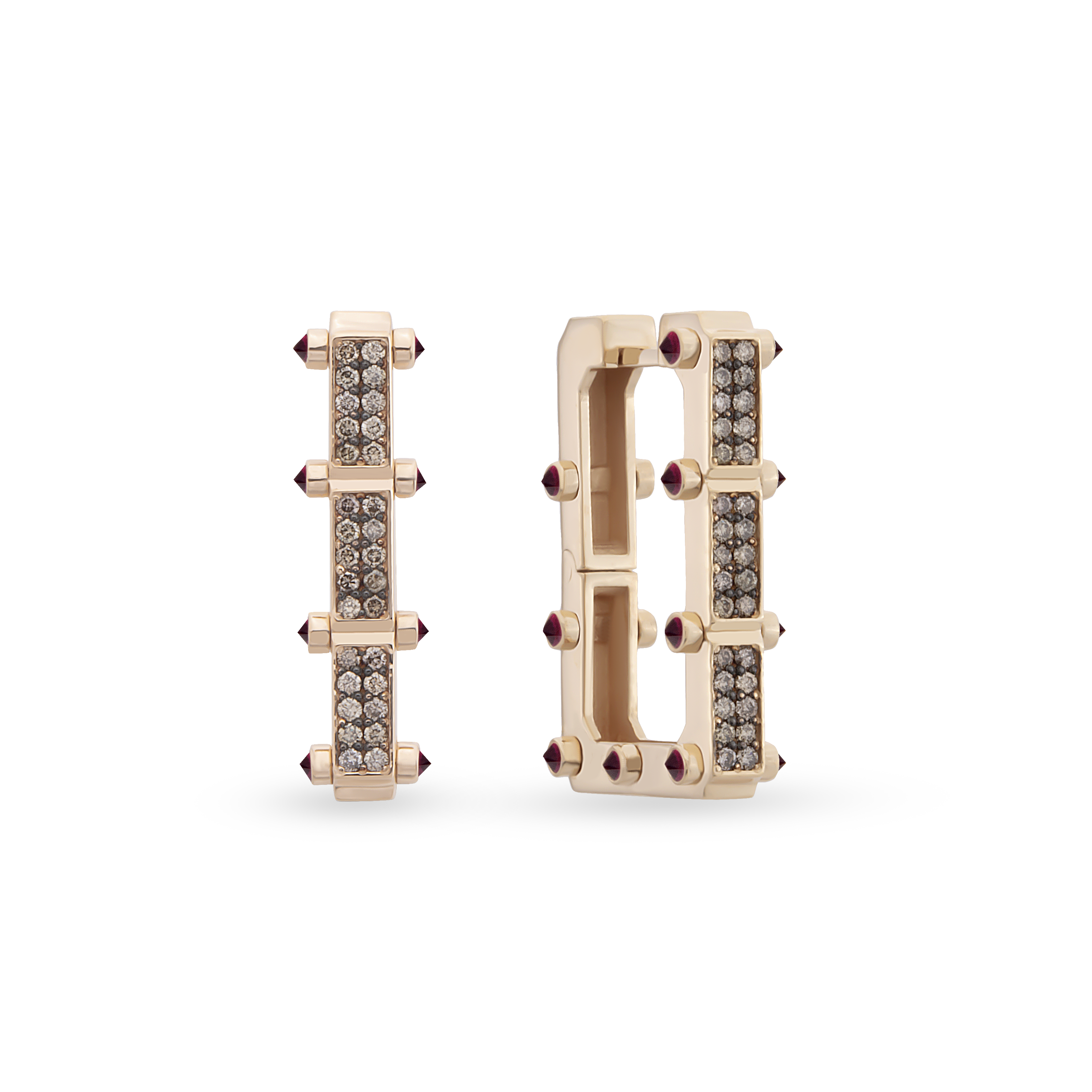 Carla Recta Cognac Earrings