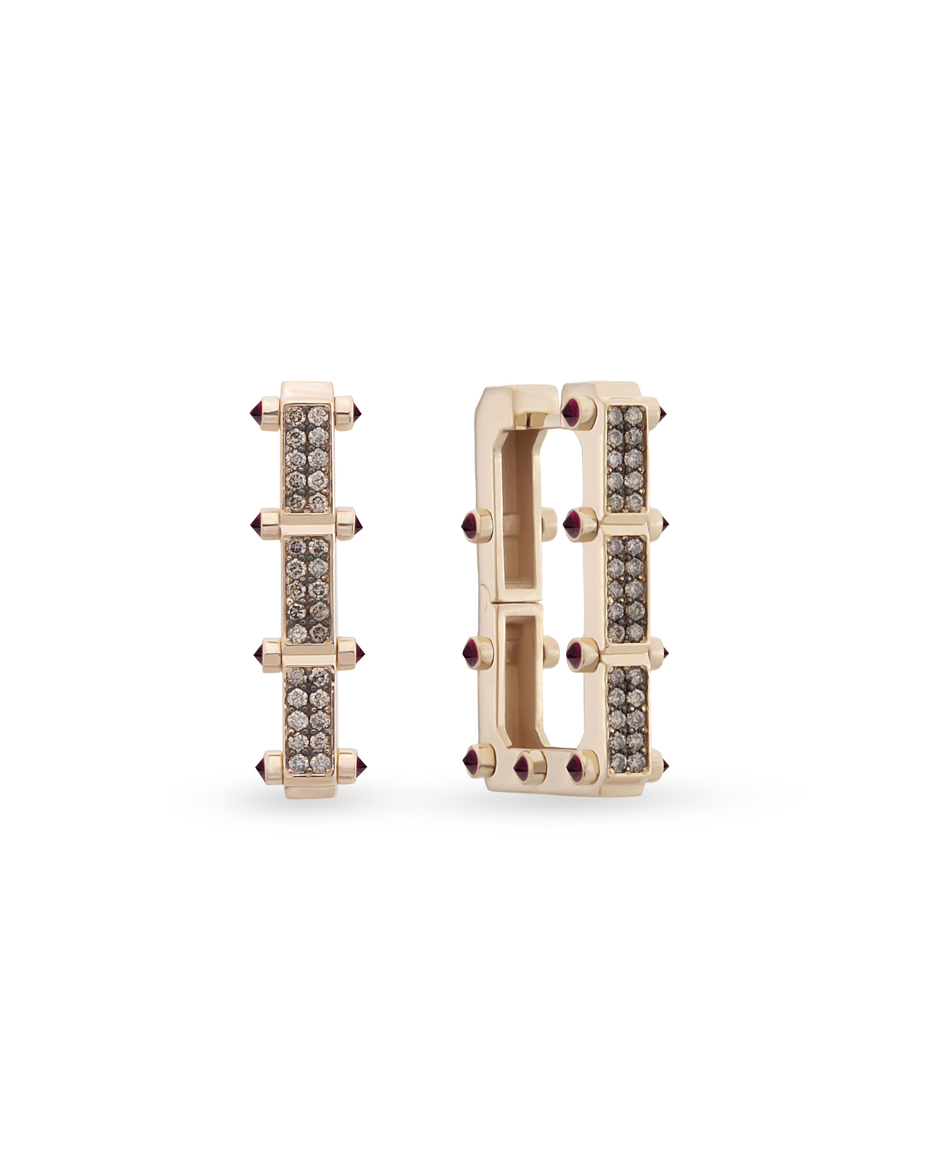 Carla Recta Cognac Earrings