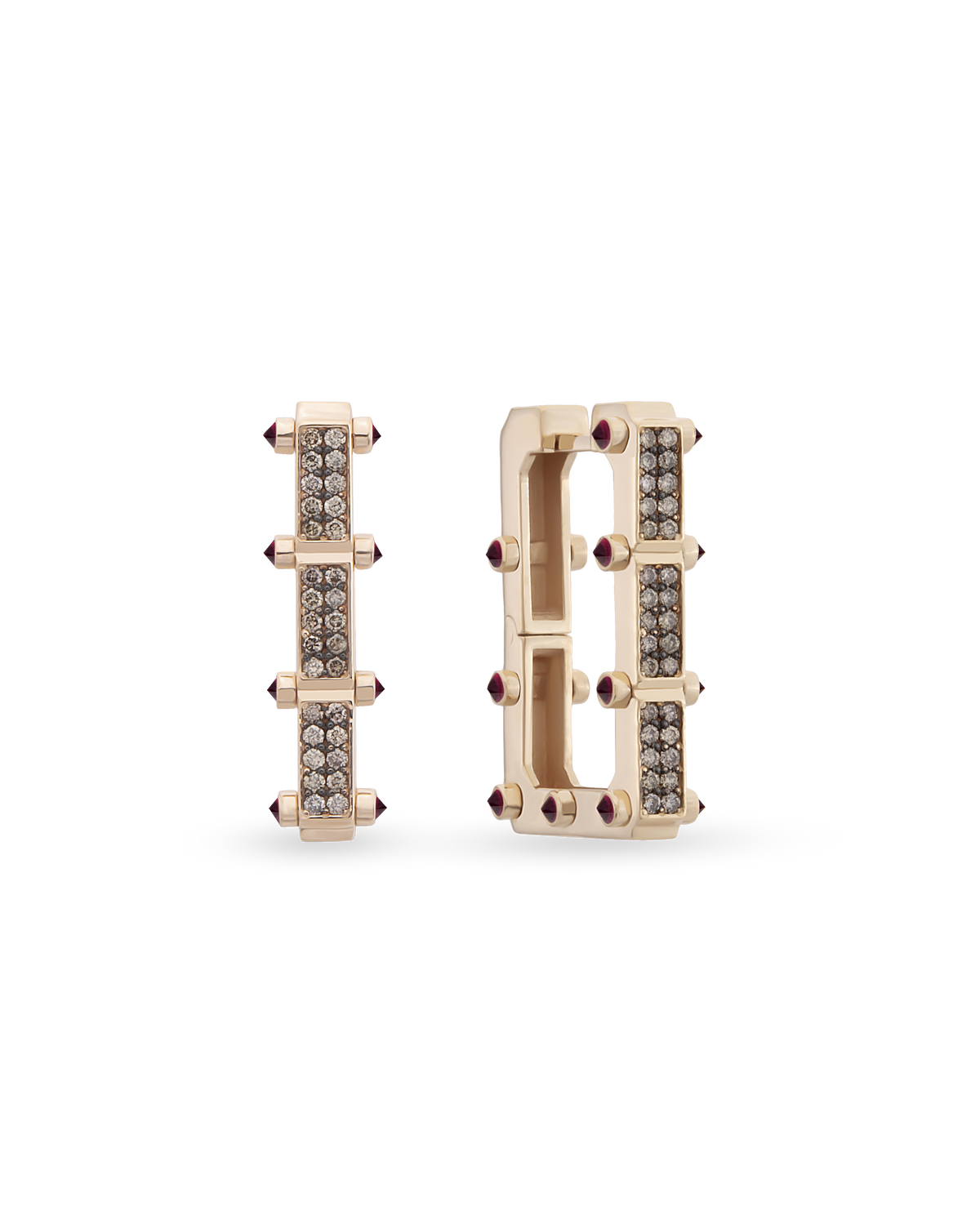 Carla Recta Cognac Earrings