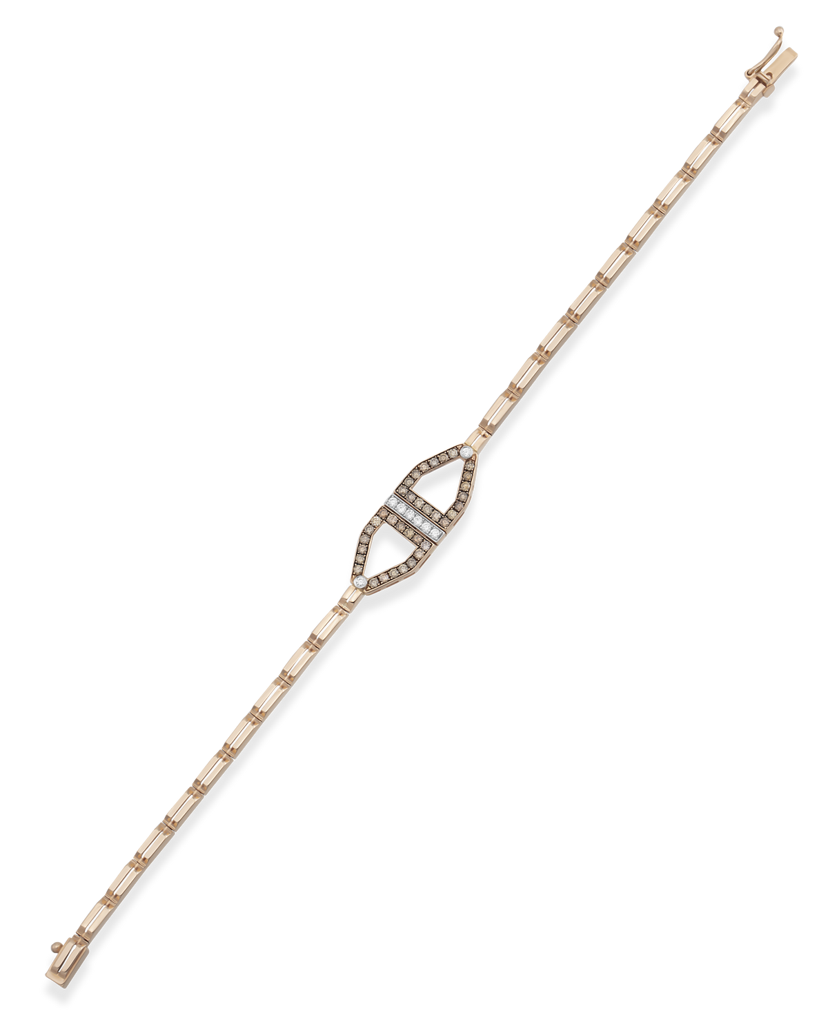 Chevron Cognac Bracelet