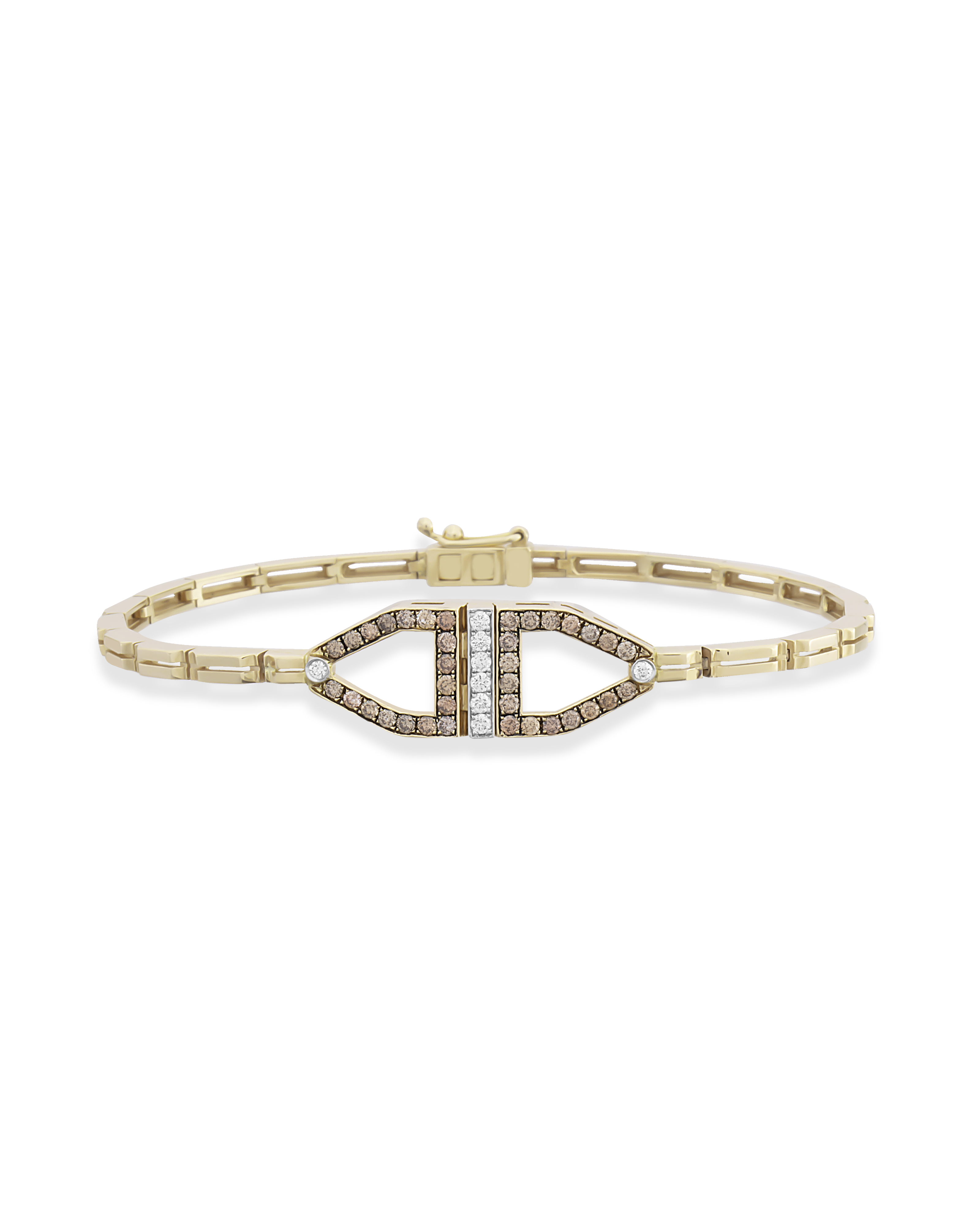 Chevron Cognac Bracelet