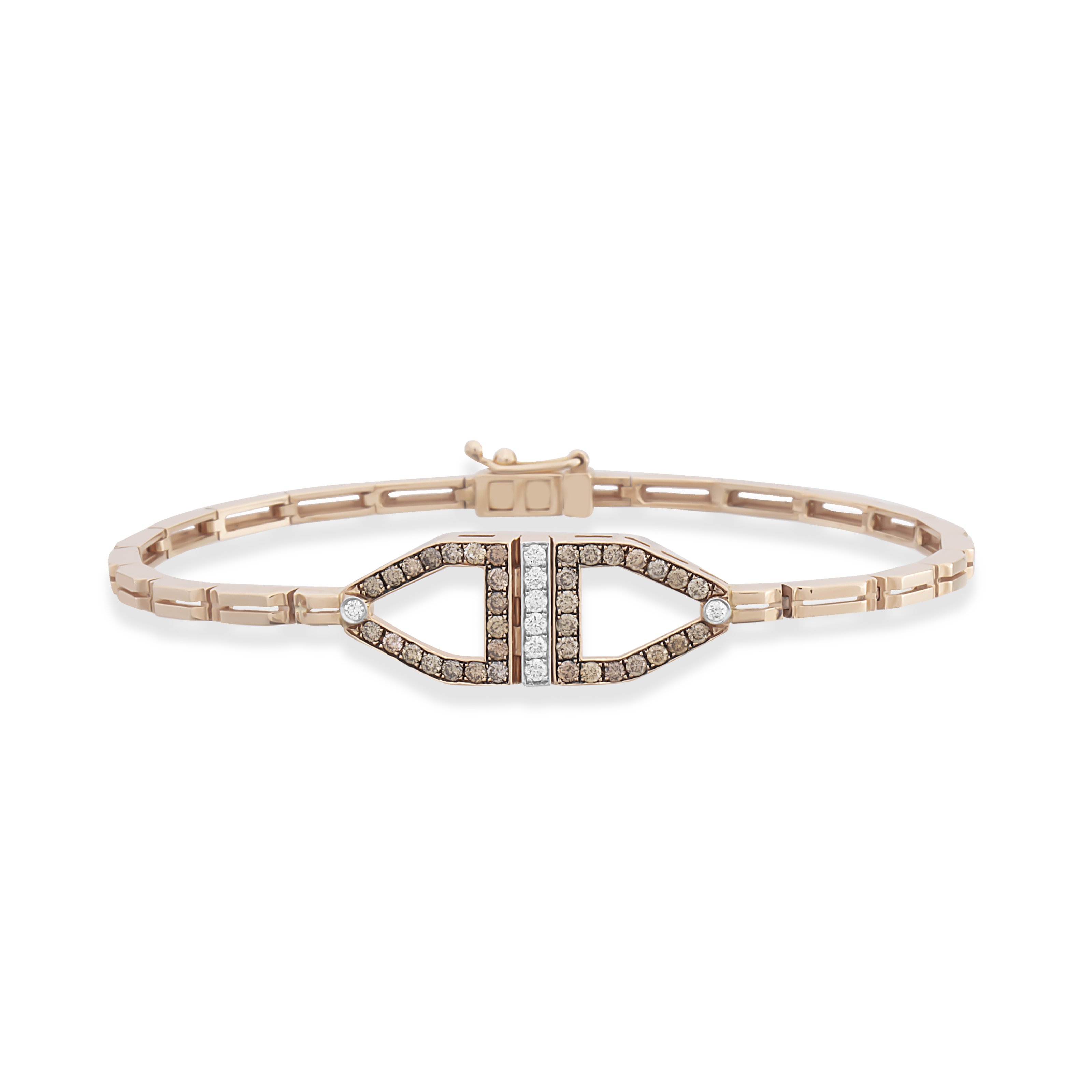 Chevron Cognac Bracelet