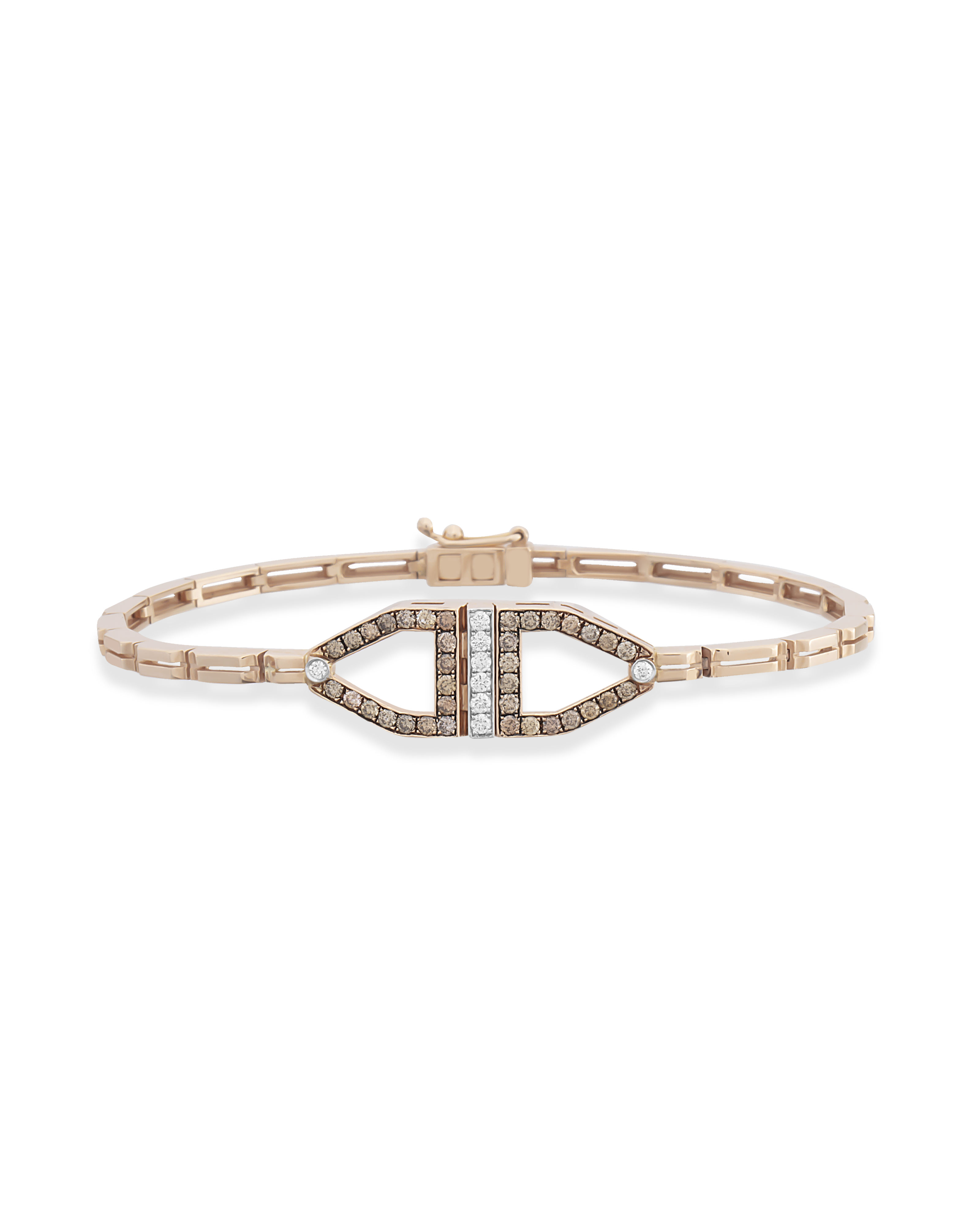 Chevron Cognac Bracelet