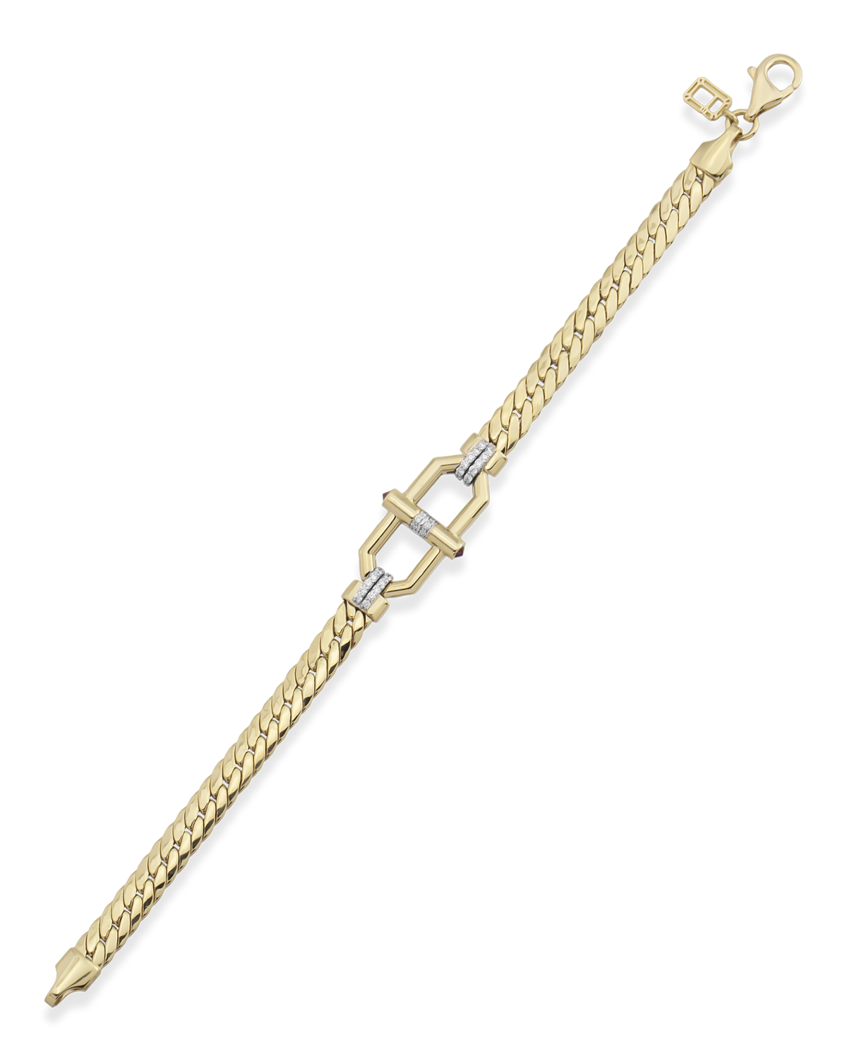 Clasp Woven Chain Bracelet