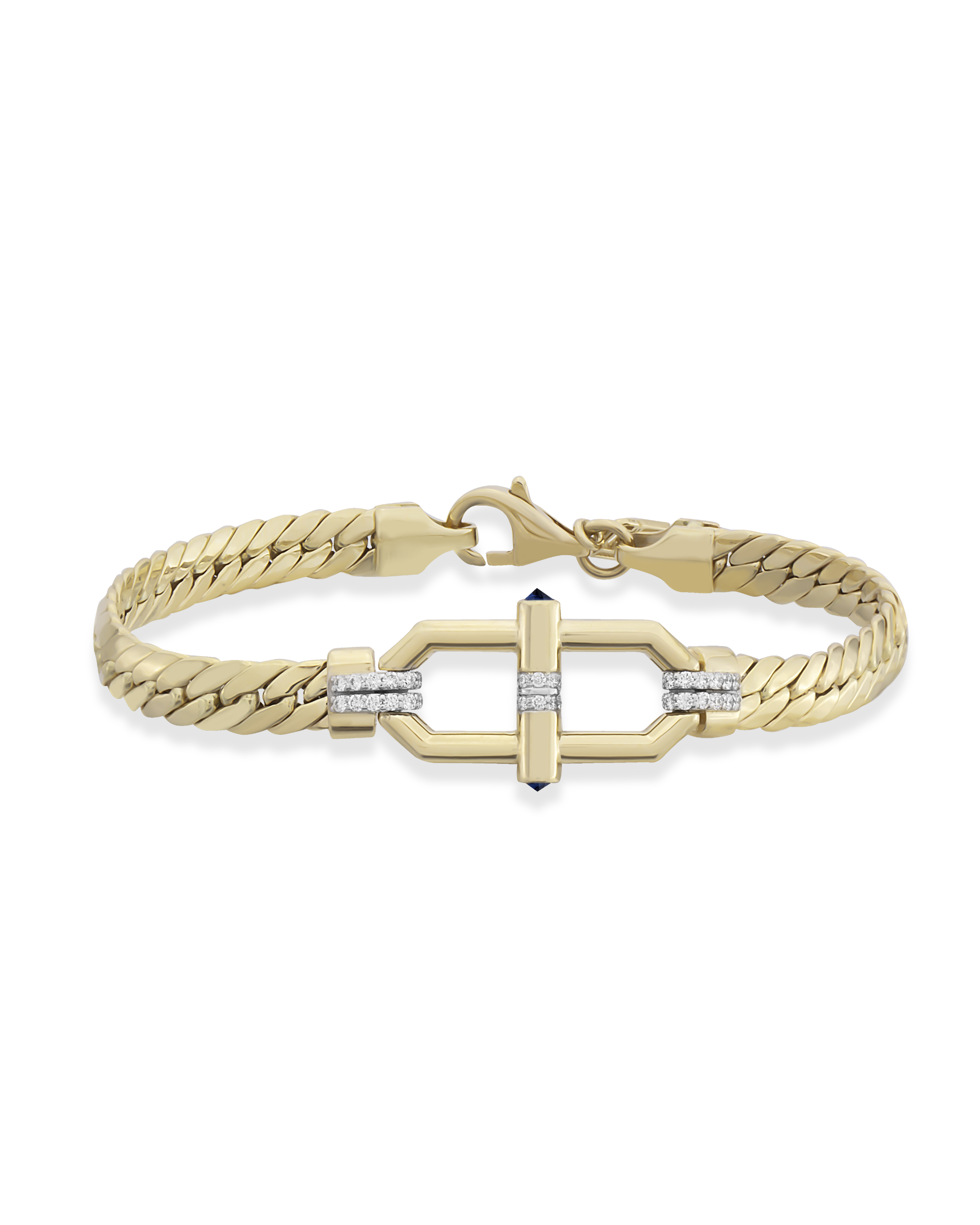Clasp Woven Chain Bracelet